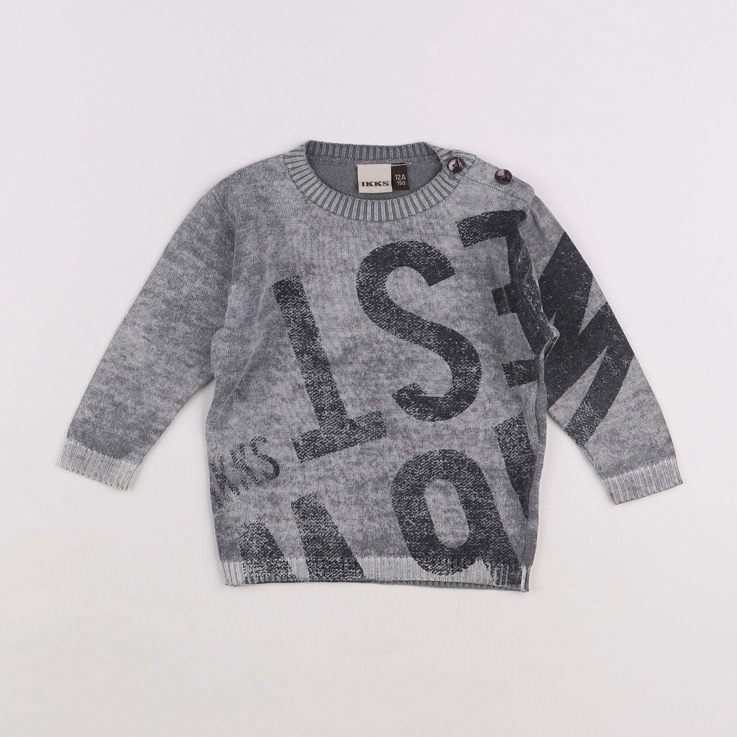 IKKS - pull gris - 12 mois