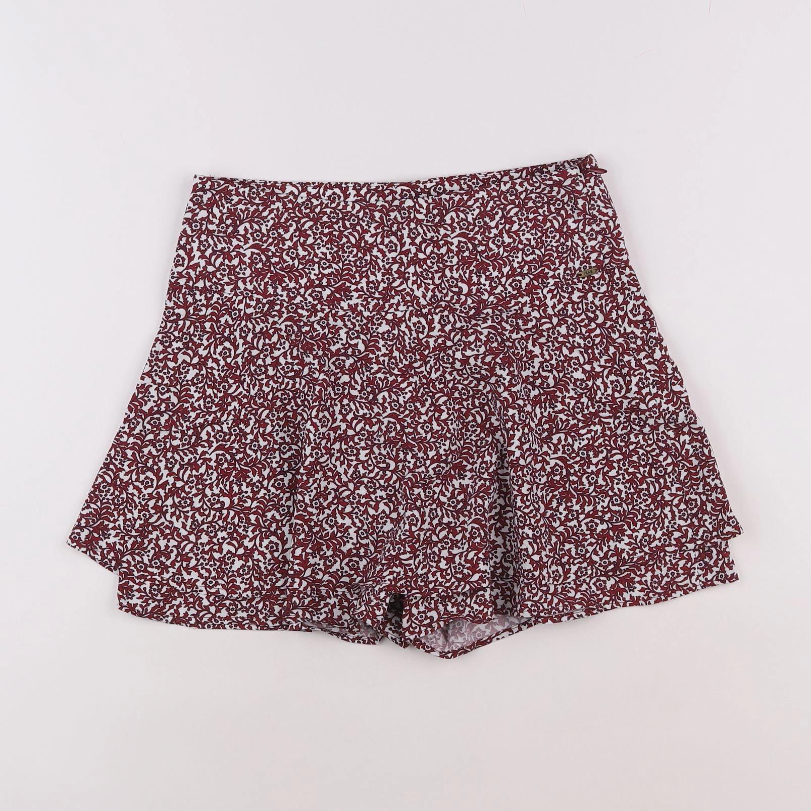 IKKS - short beige, rouge - 10 ans