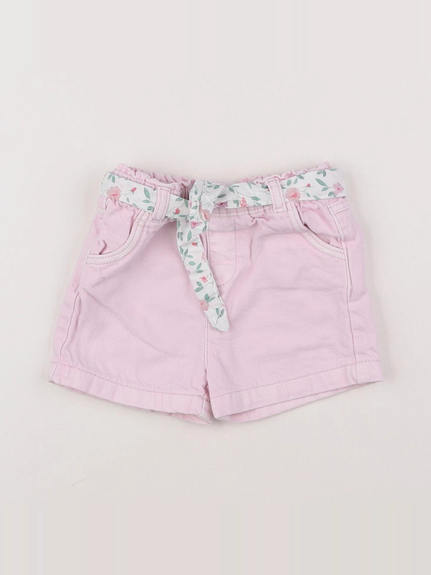 Vertbaudet - short rose - 6 mois