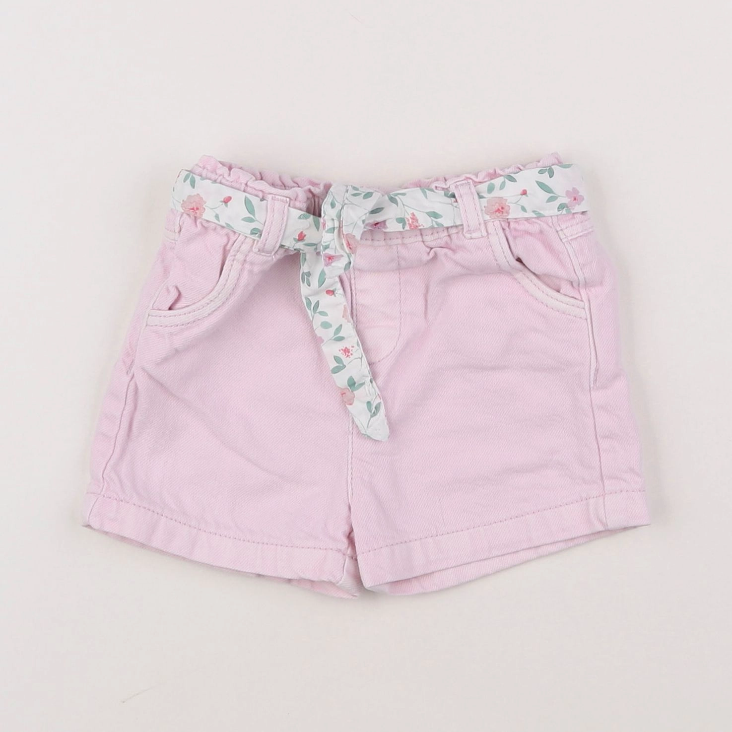 Vertbaudet - short rose - 6 mois