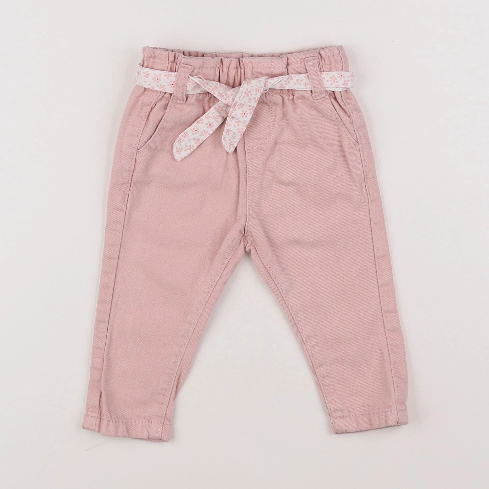 Vertbaudet - jean rose - 6 mois