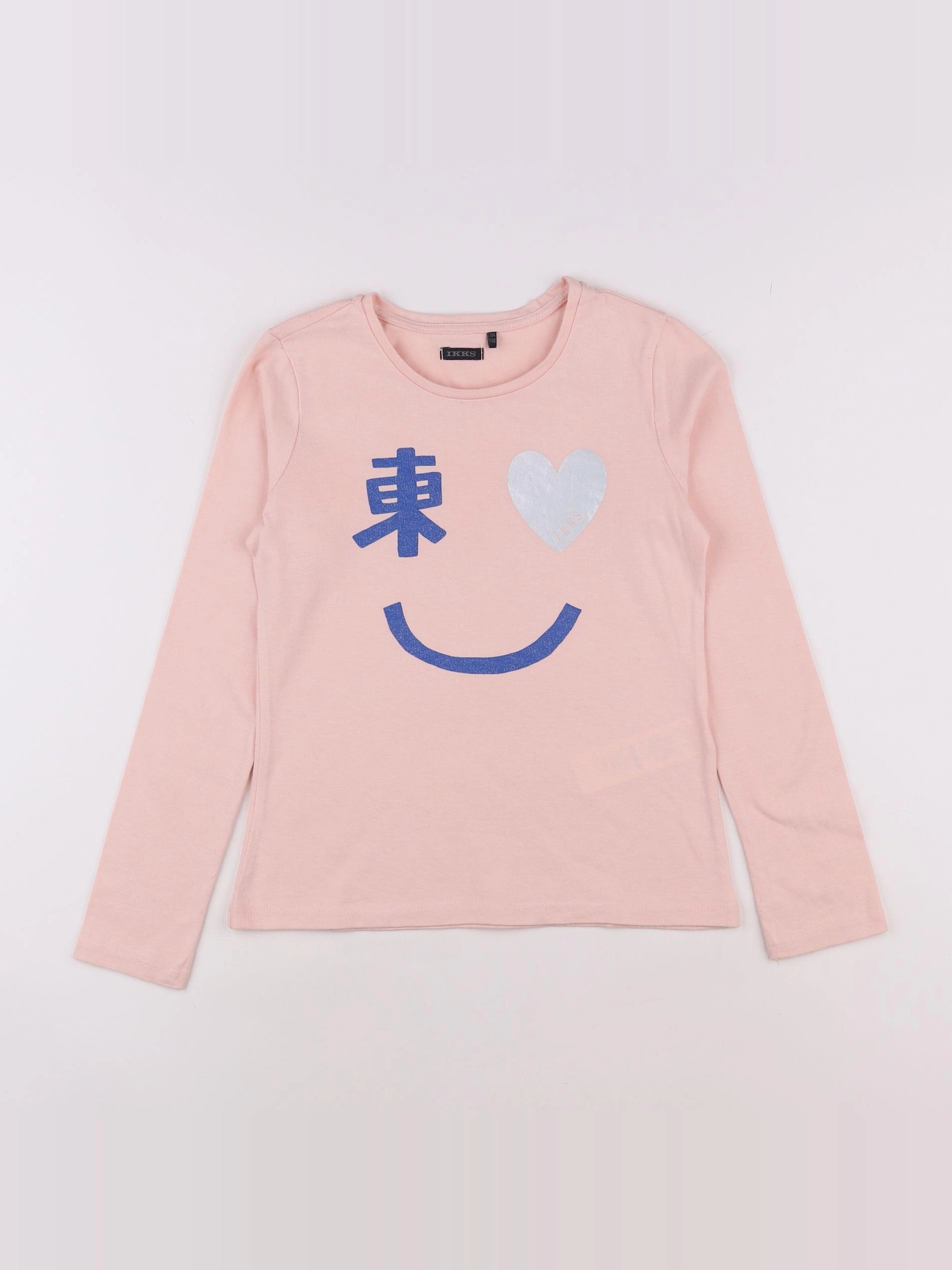 IKKS - tee-shirt rose - 10 ans