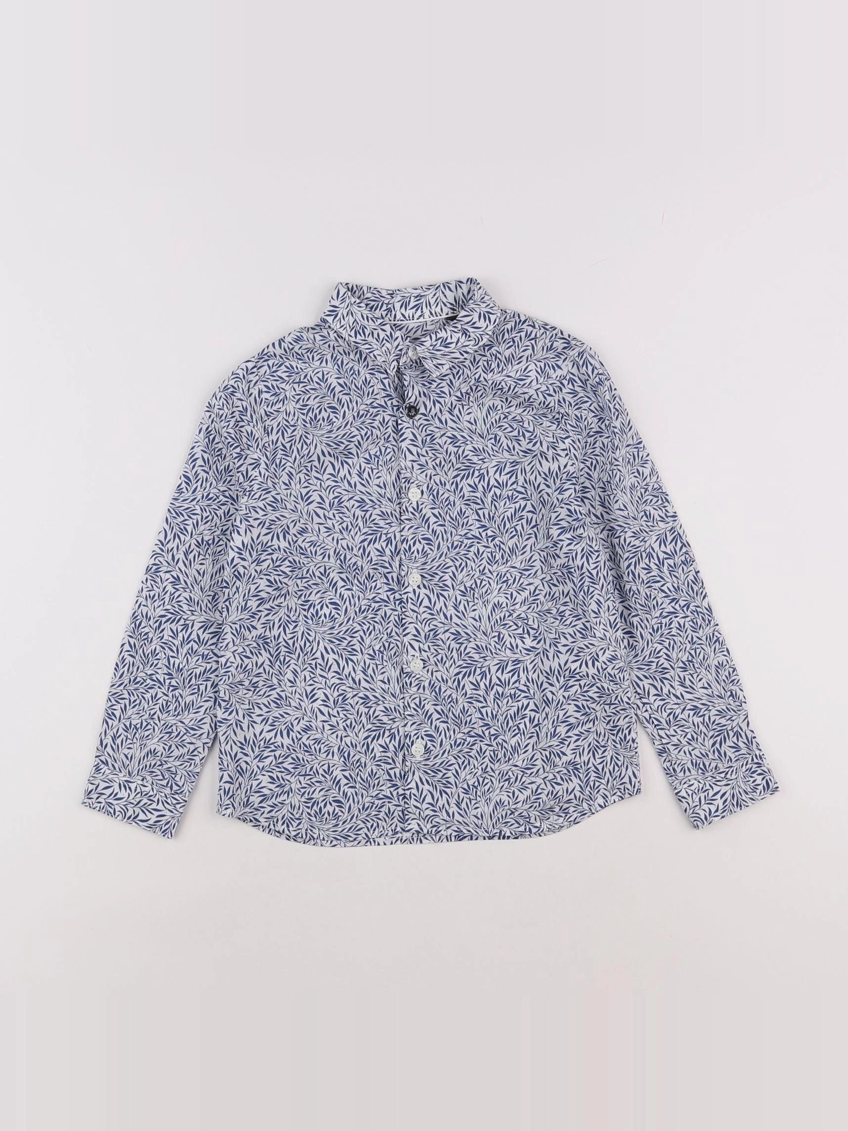 IKKS - chemise bleu, blanc - 4 ans