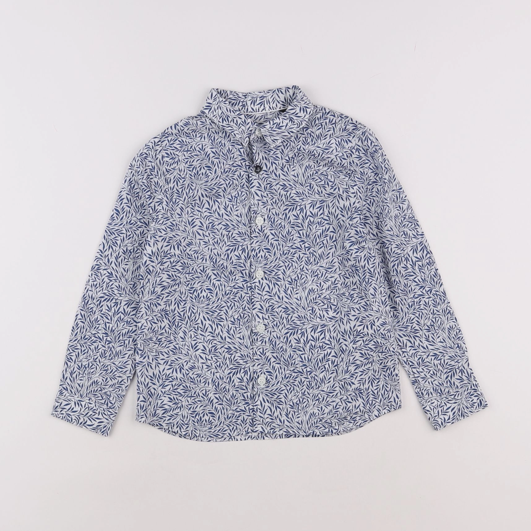 IKKS - chemise bleu, blanc - 4 ans