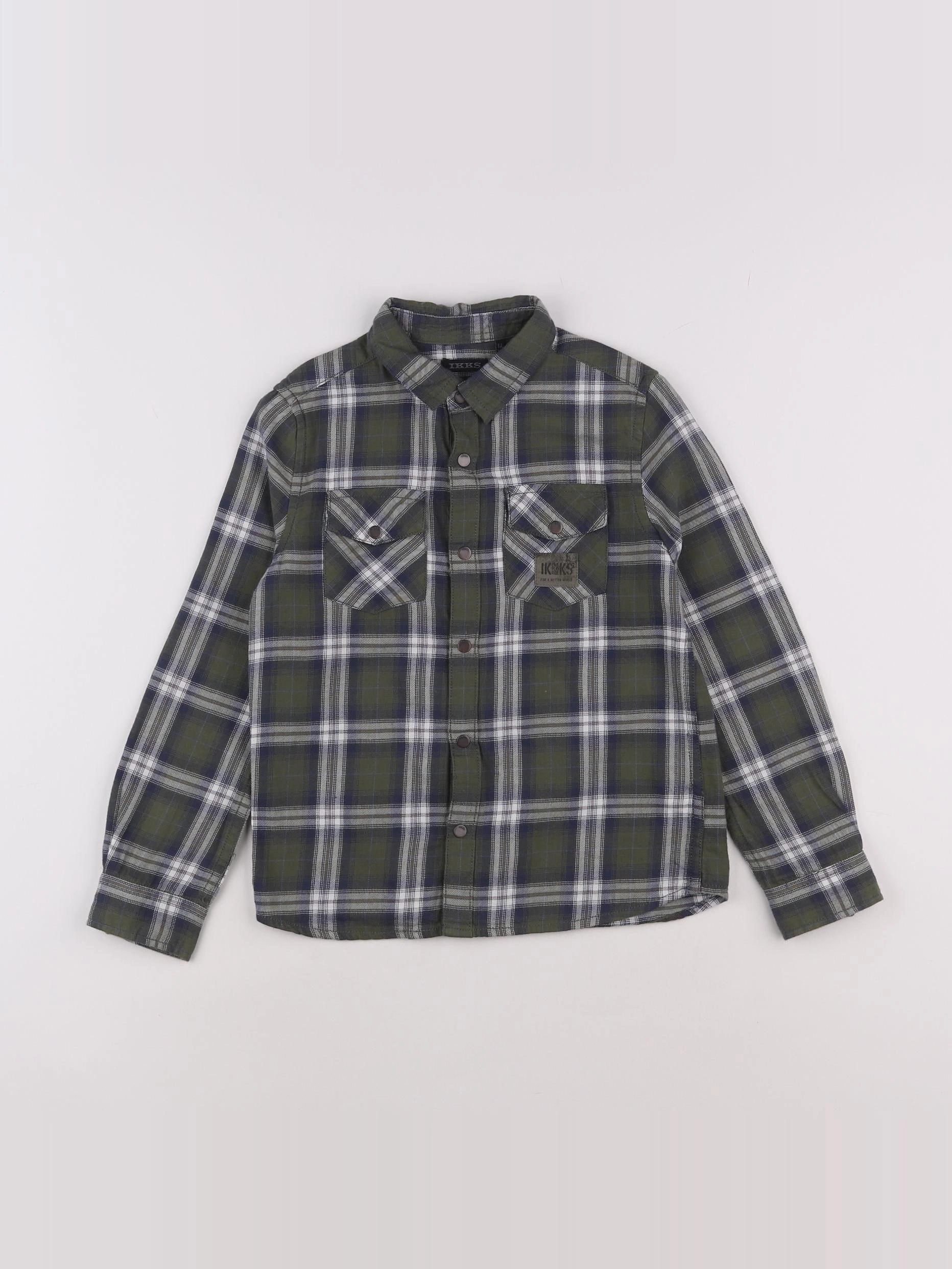 IKKS - chemise imprimé au dos vert - 6 ans