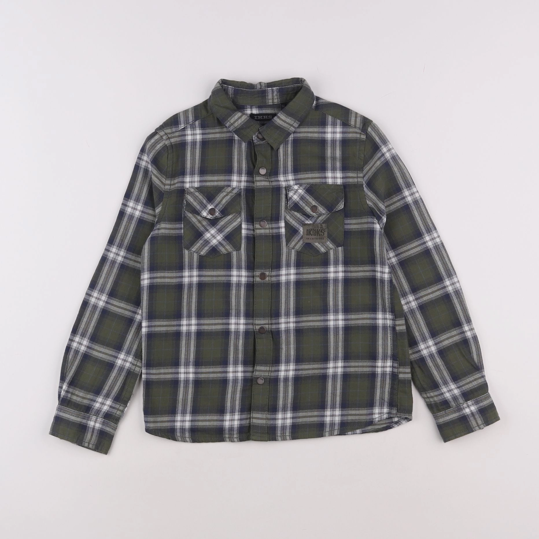 IKKS - chemise imprimé au dos vert - 6 ans