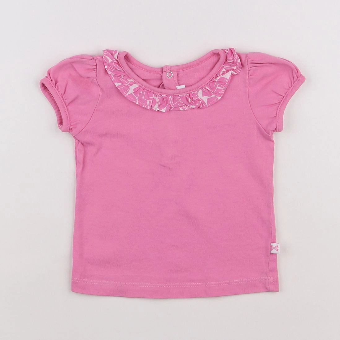 Jacadi - tee-shirt rose - 12 mois