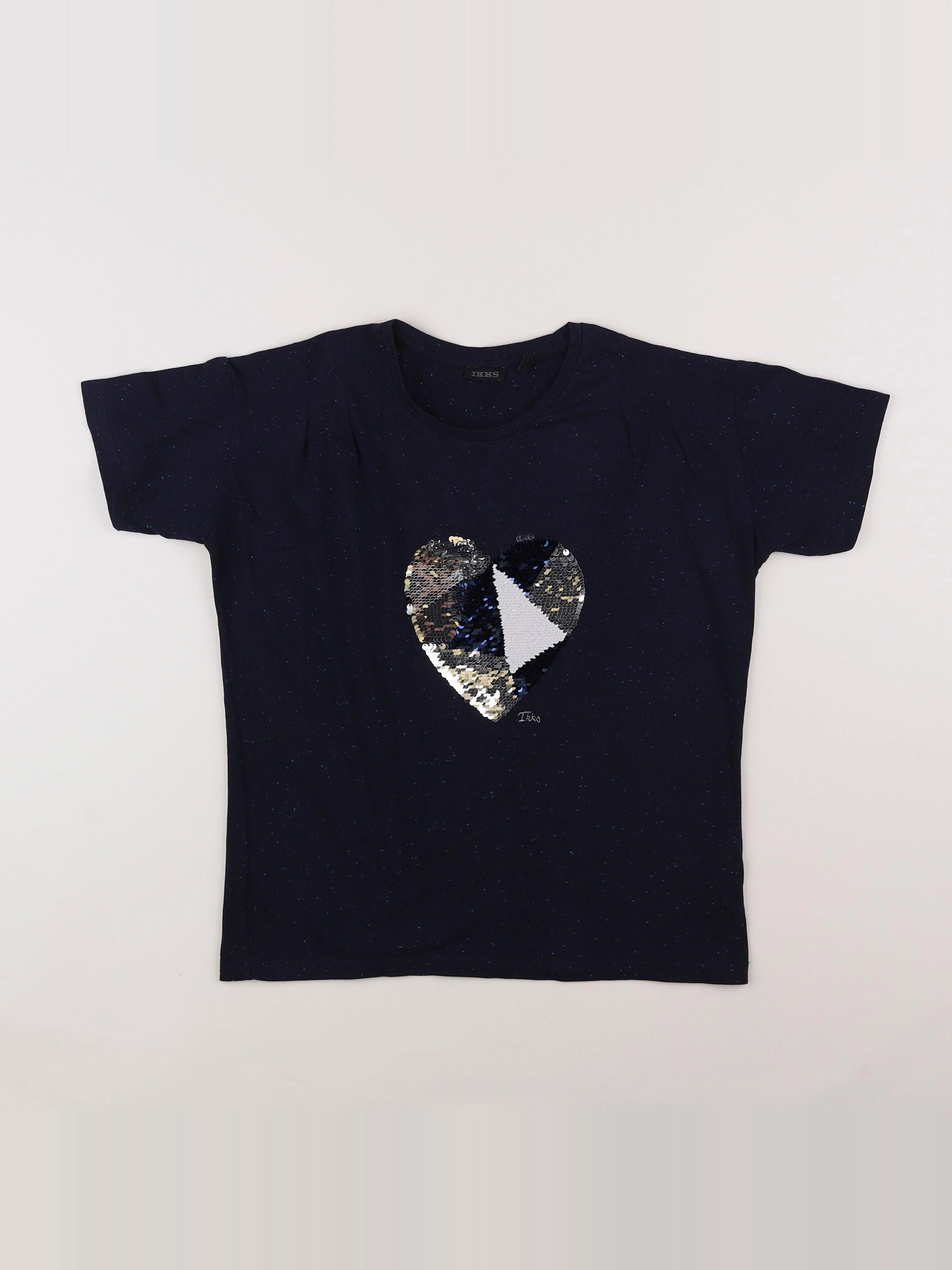 IKKS - tee-shirt argent, bleu - 12 ans