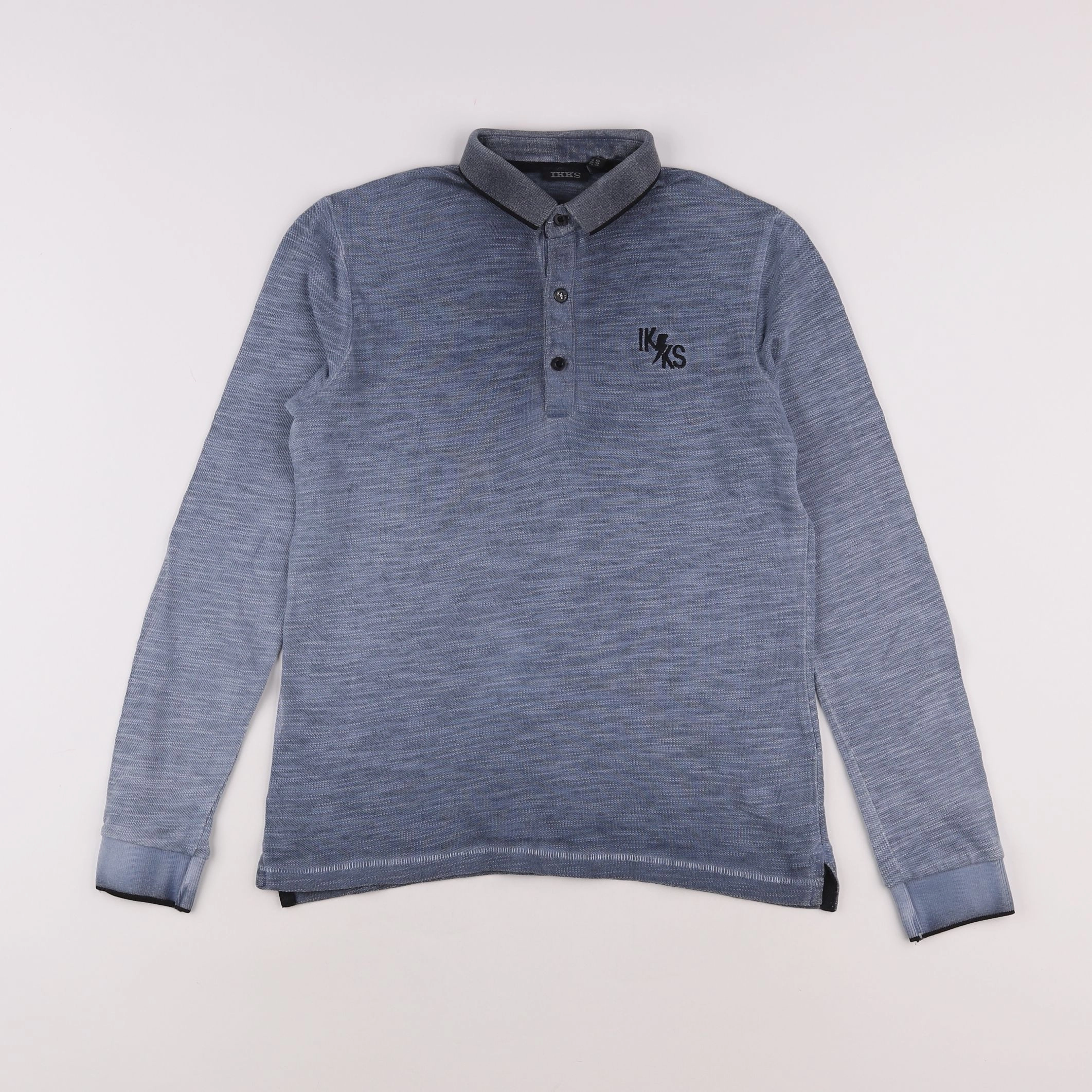 IKKS - polo imprimé au dos bleu - 10 ans