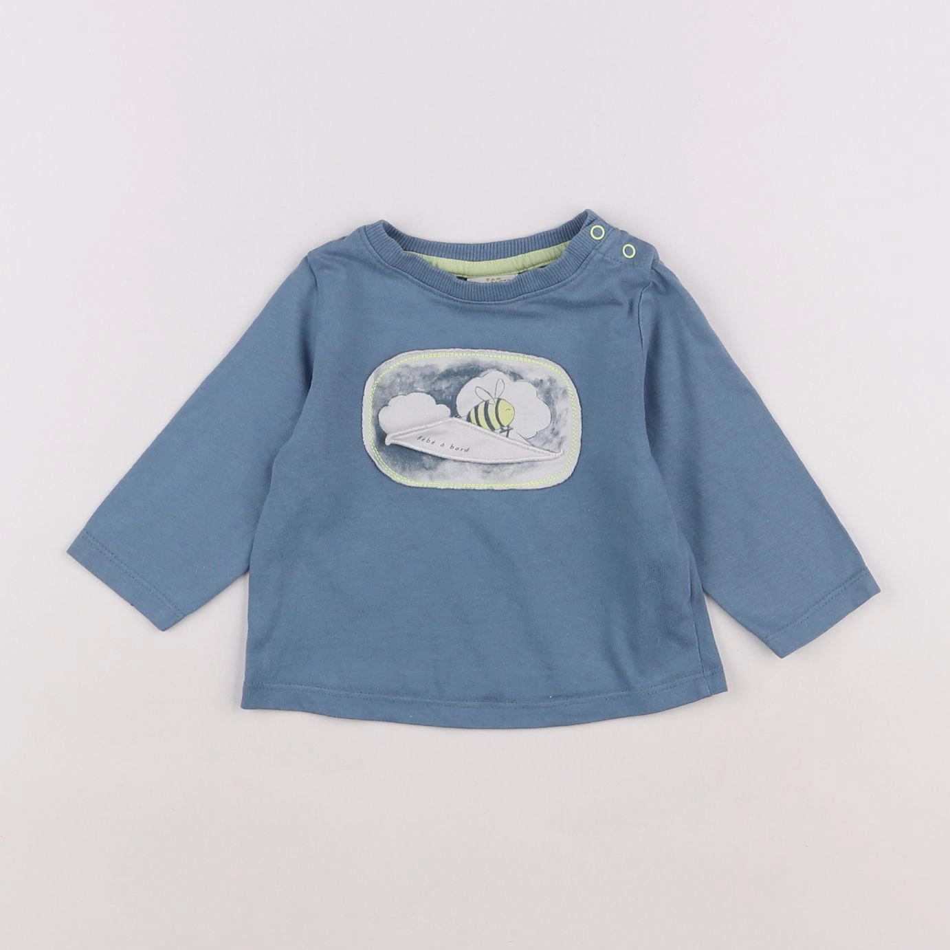 Tape à l'oeil - tee-shirt bleu - 6 mois