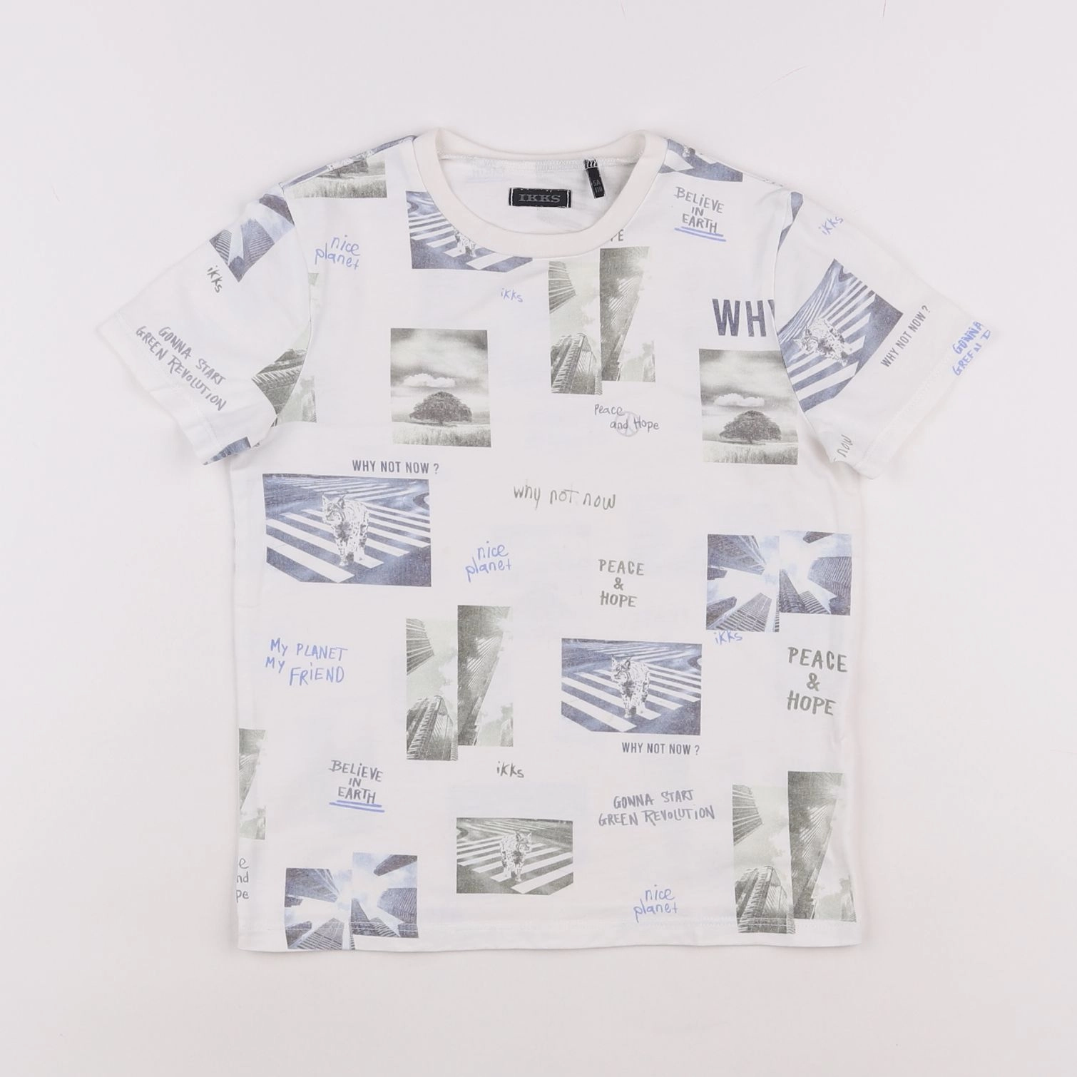IKKS - tee-shirt blanc - 5 ans