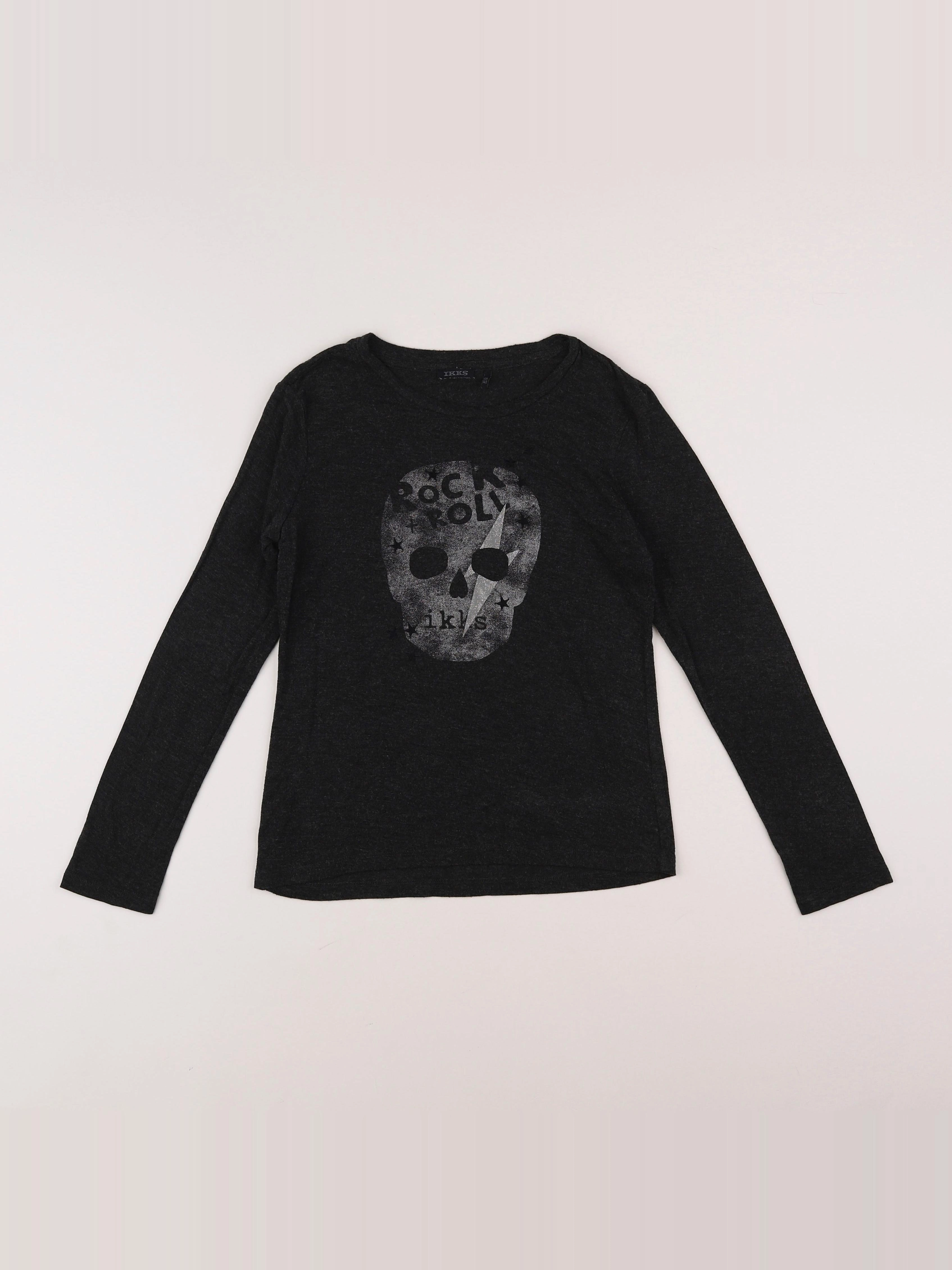 IKKS - tee-shirt gris - 10 ans