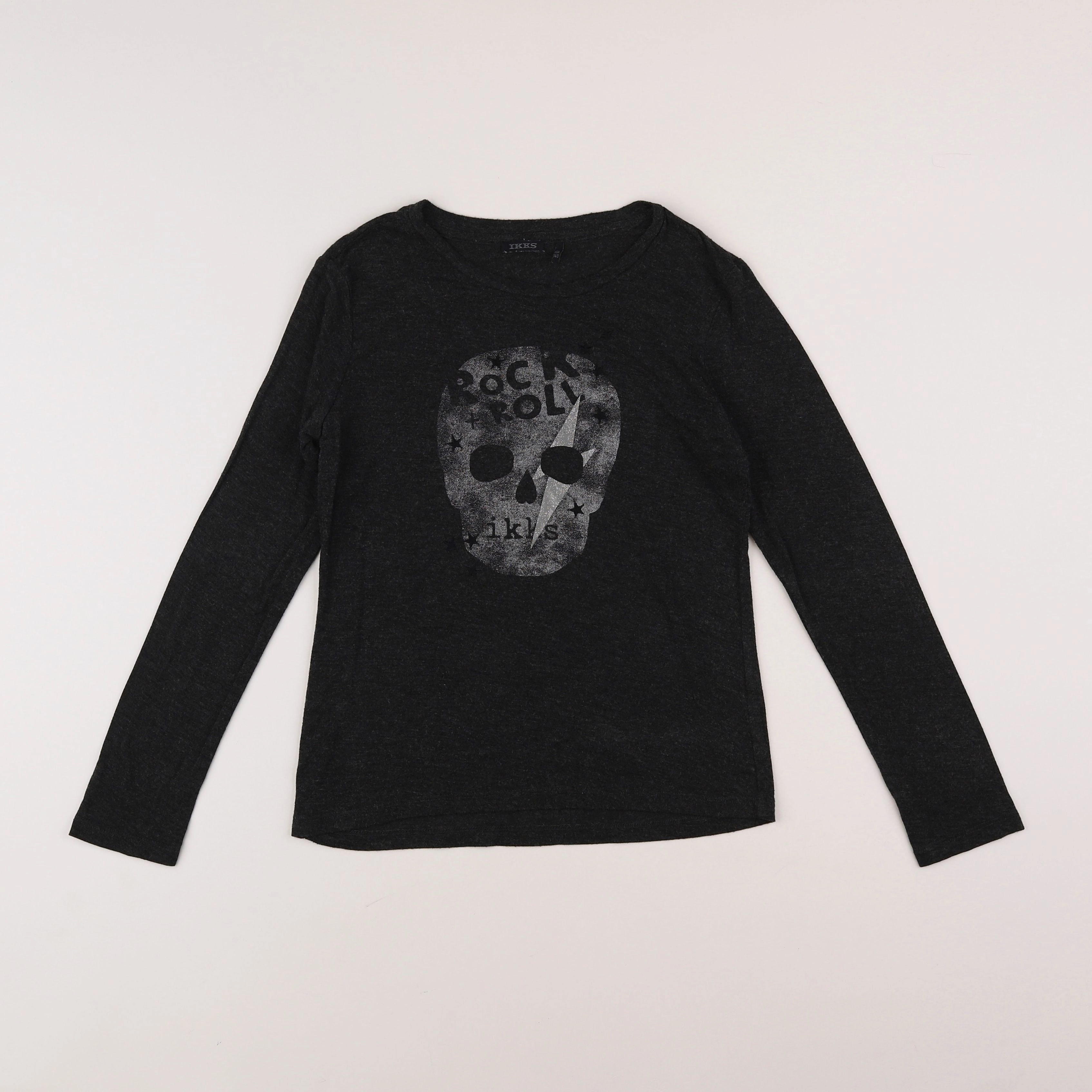 IKKS - tee-shirt gris - 10 ans