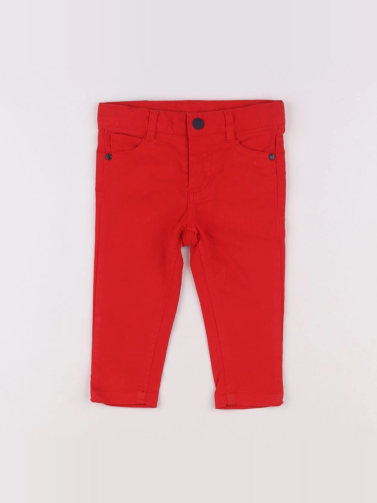 Jacadi - pantalon rouge - 12 mois