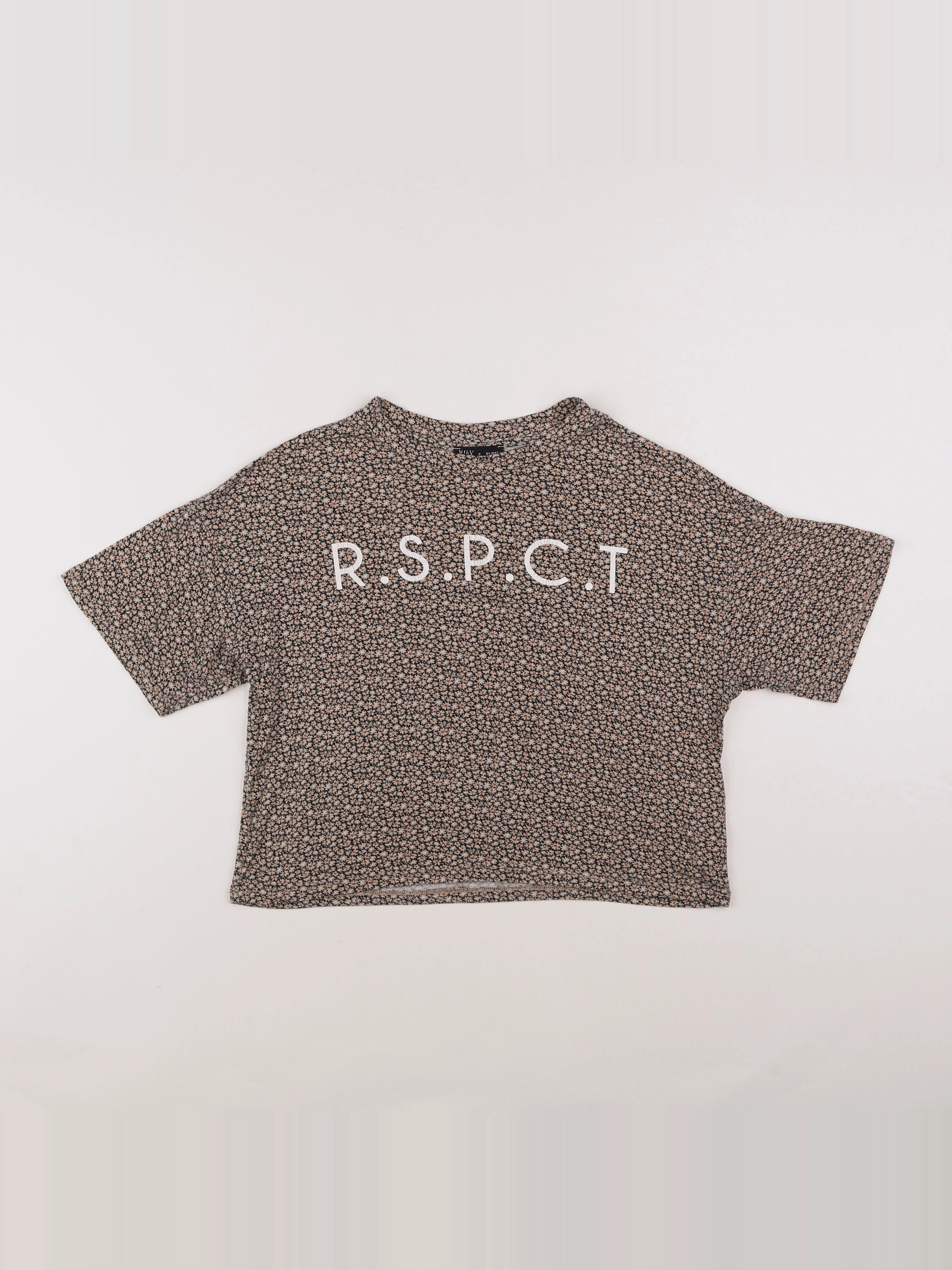 IKKS - tee-shirt beige - 10 ans