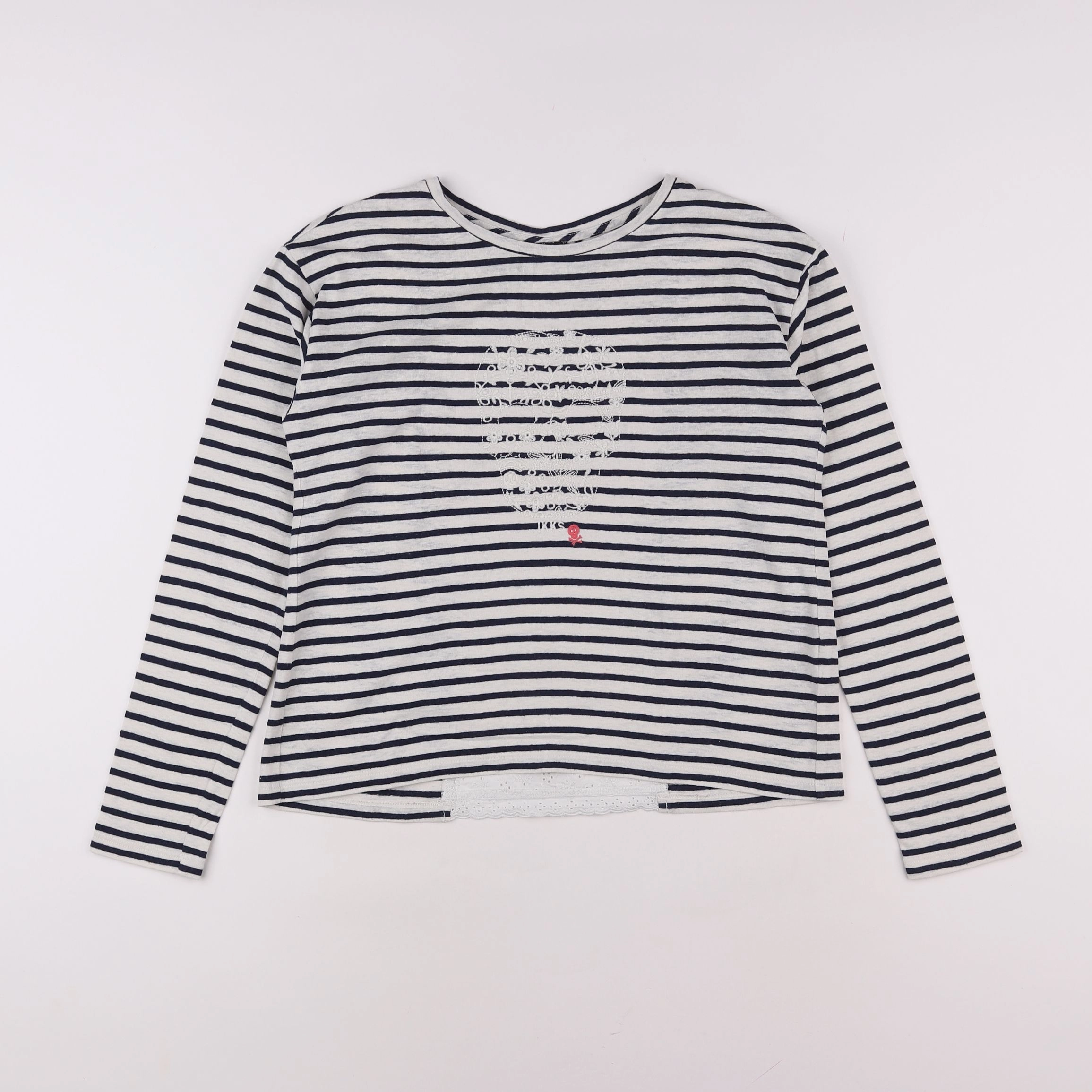 IKKS - tee-shirt imprimé au dos bleu, blanc - 12 ans