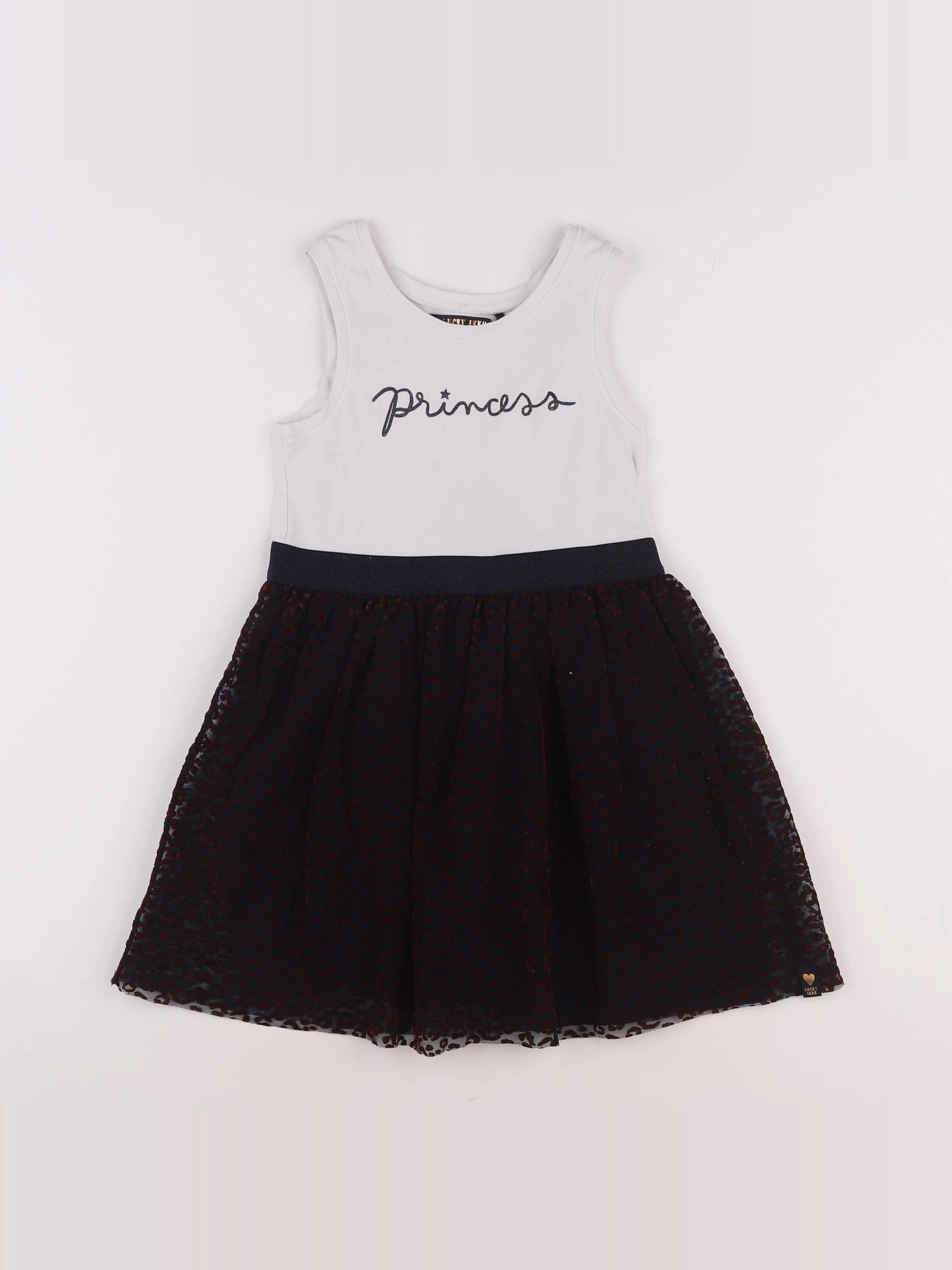 IKKS - robe blanc, rouge - 8 ans