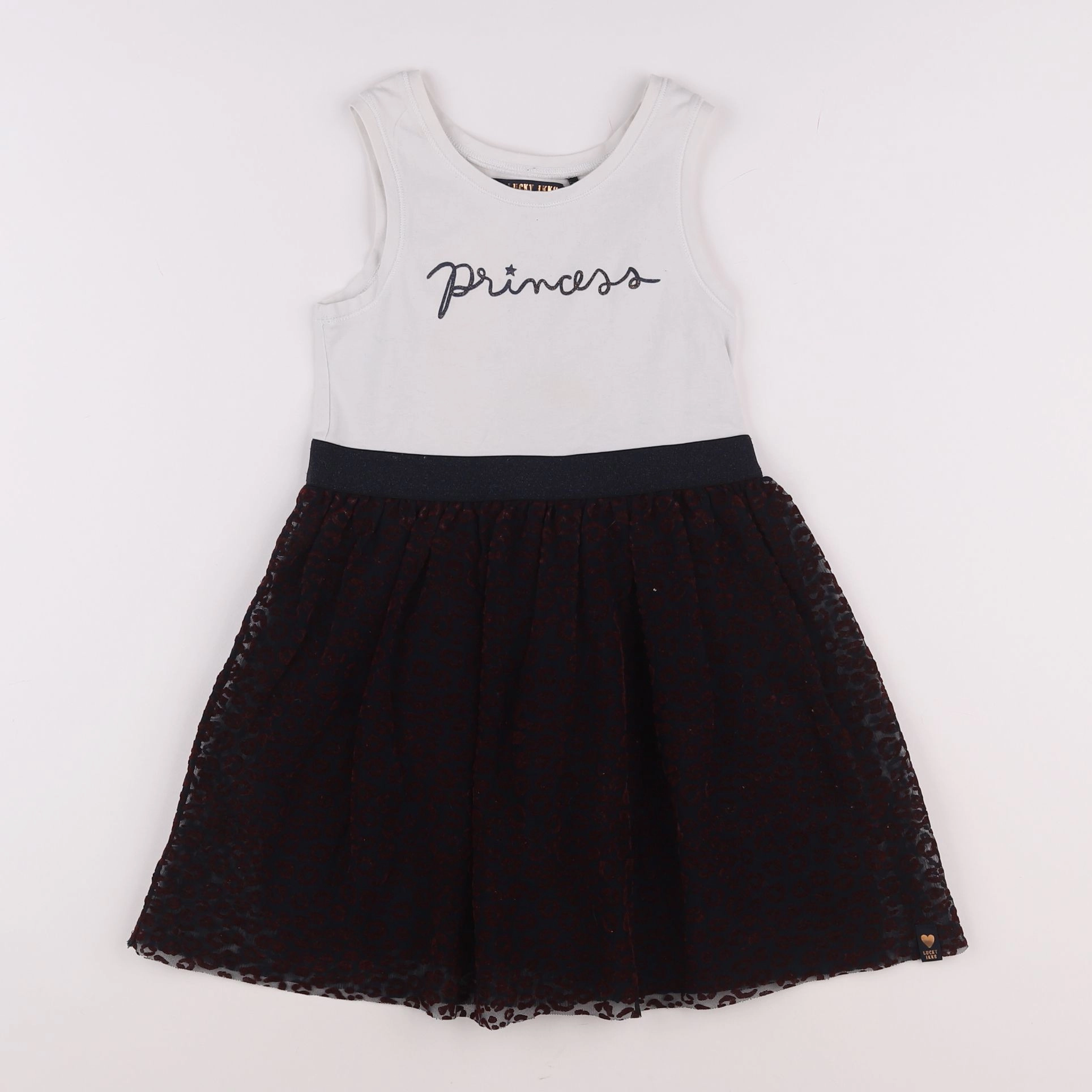 IKKS - robe blanc, rouge - 8 ans