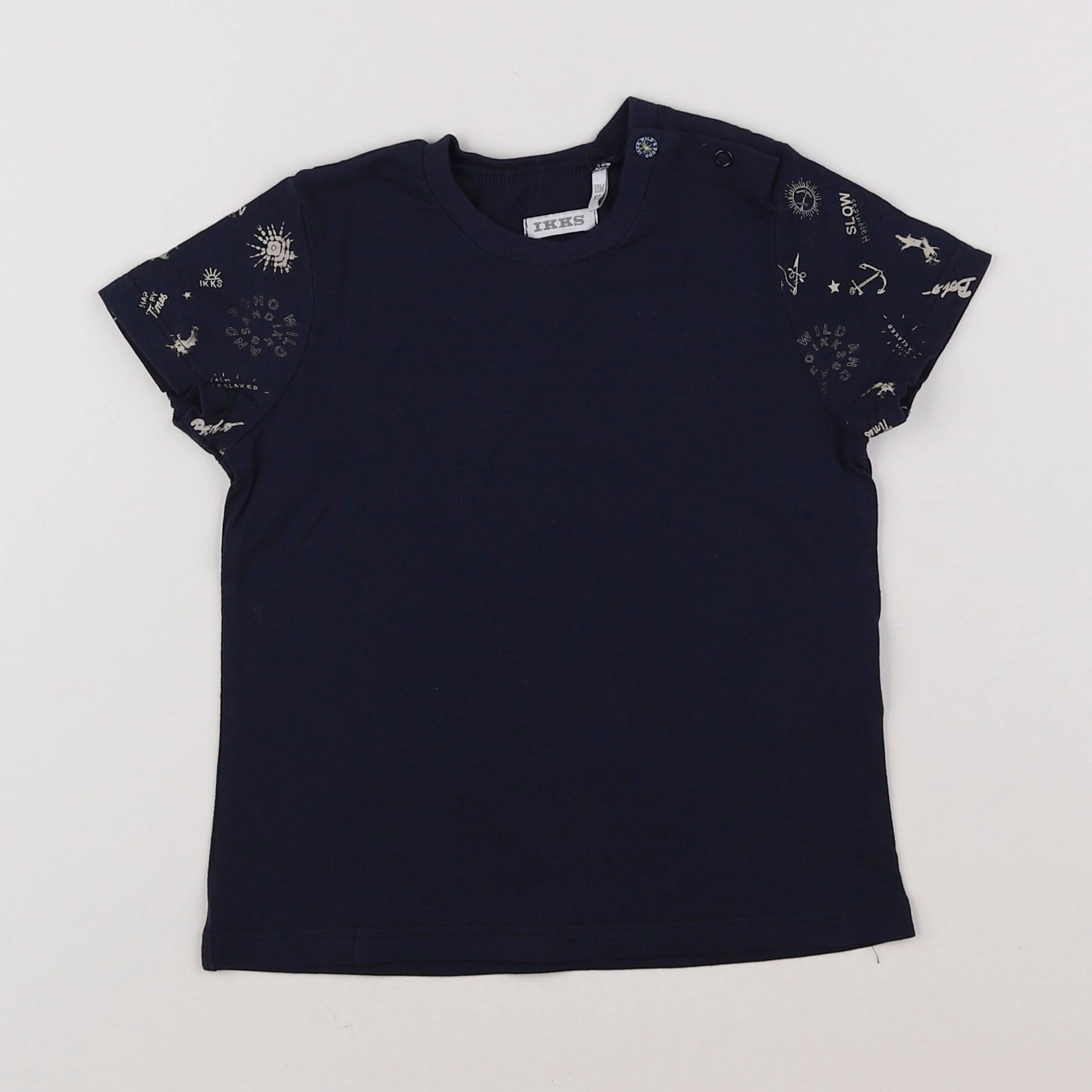 IKKS - tee-shirt bleu - 18 mois