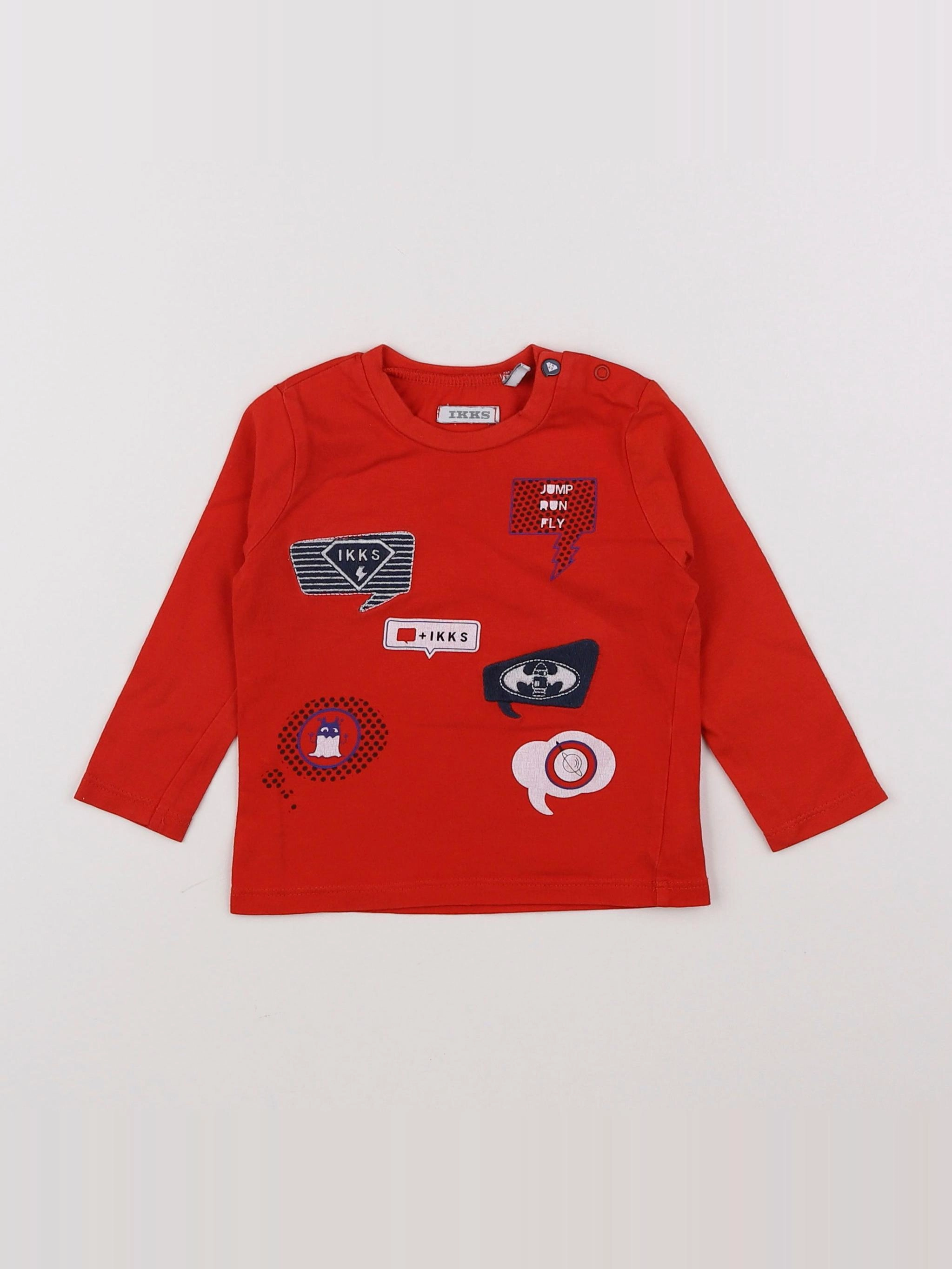 IKKS - tee-shirt rouge - 12 mois