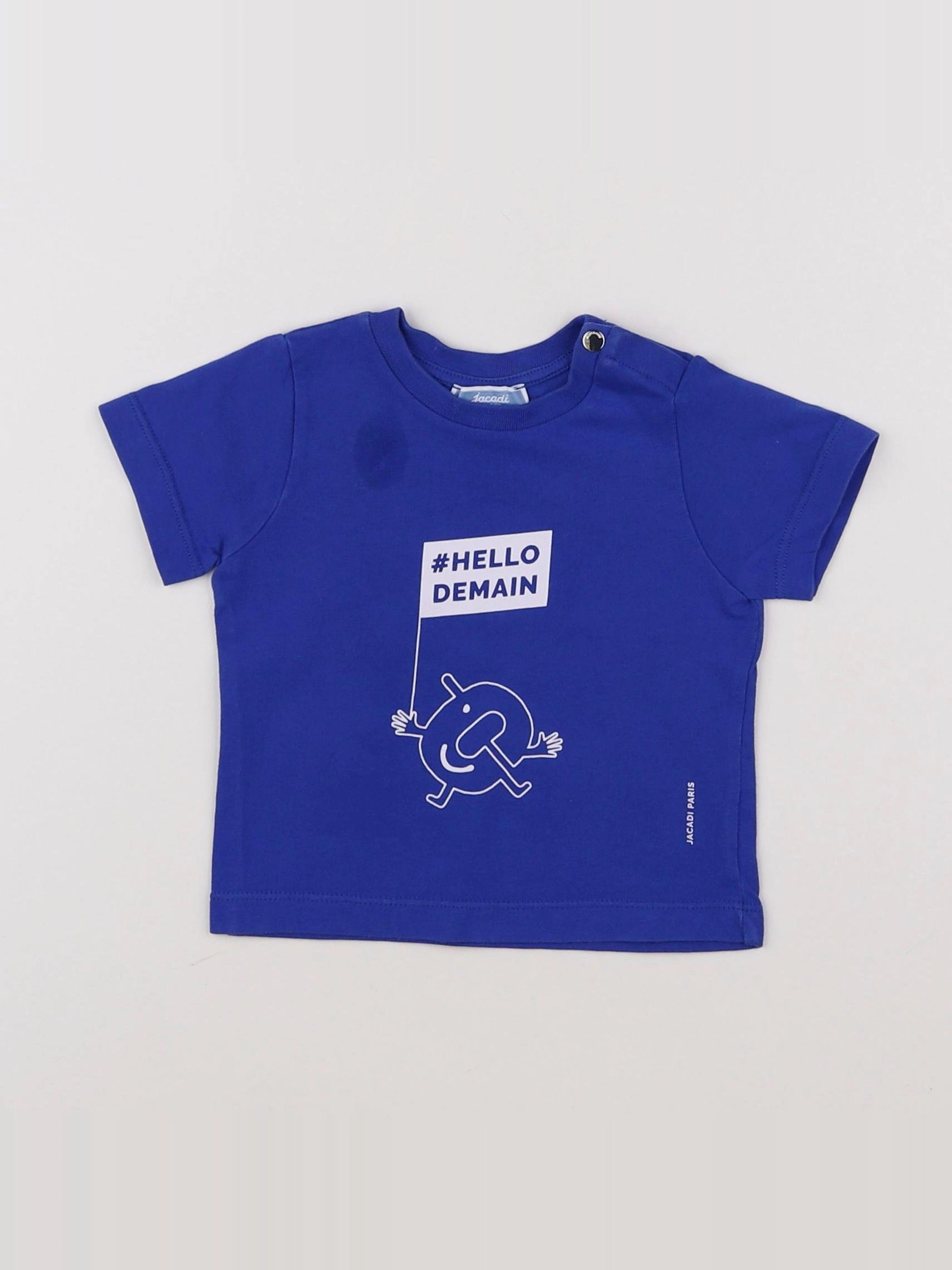 Jacadi - tee-shirt bleu - 6 mois