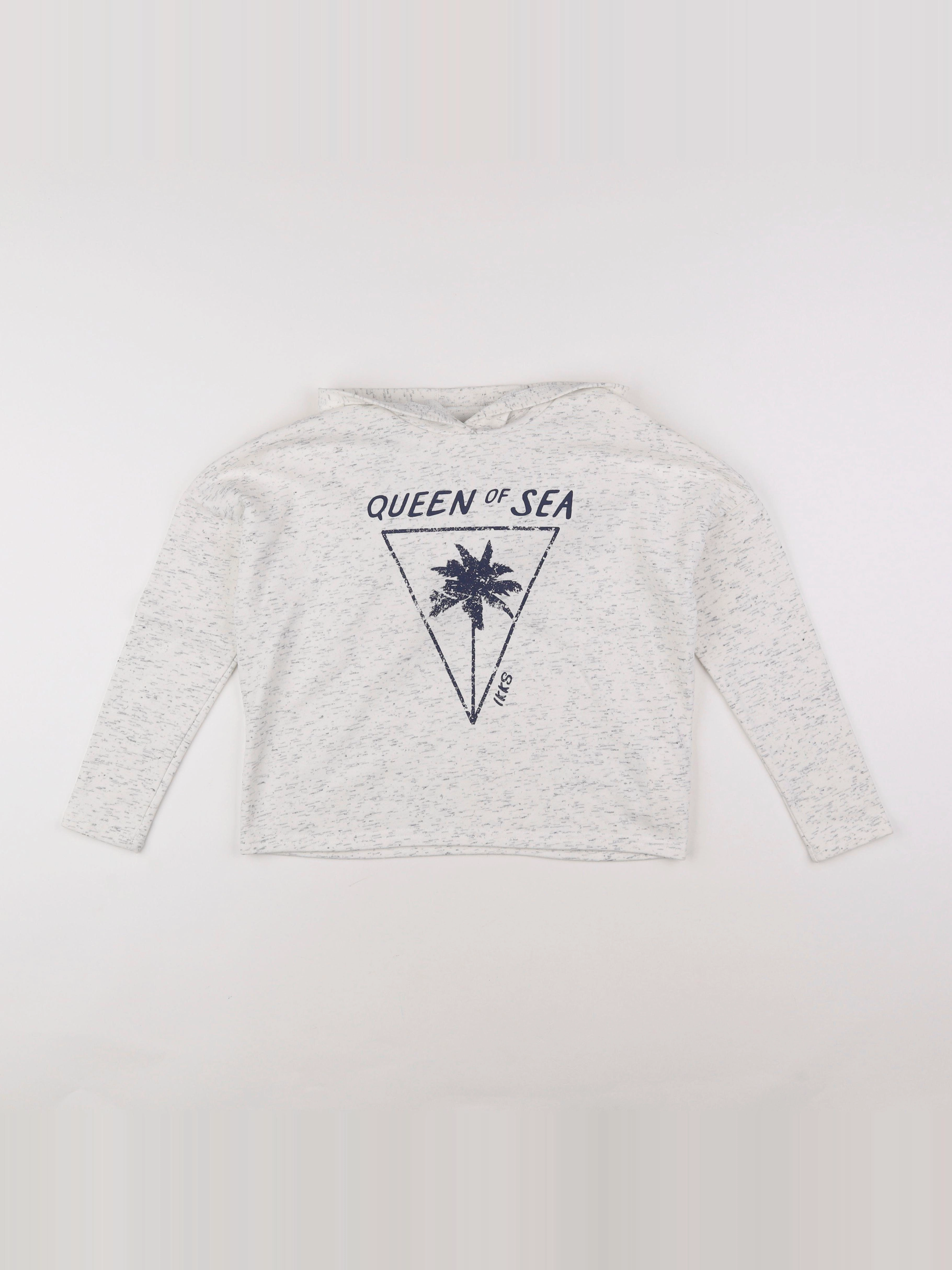 IKKS - sweat bleu - 10 ans