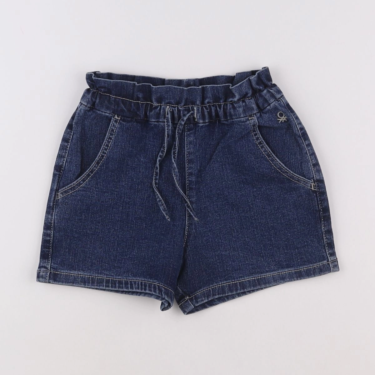 Benetton - short bleu - 3/4 ans