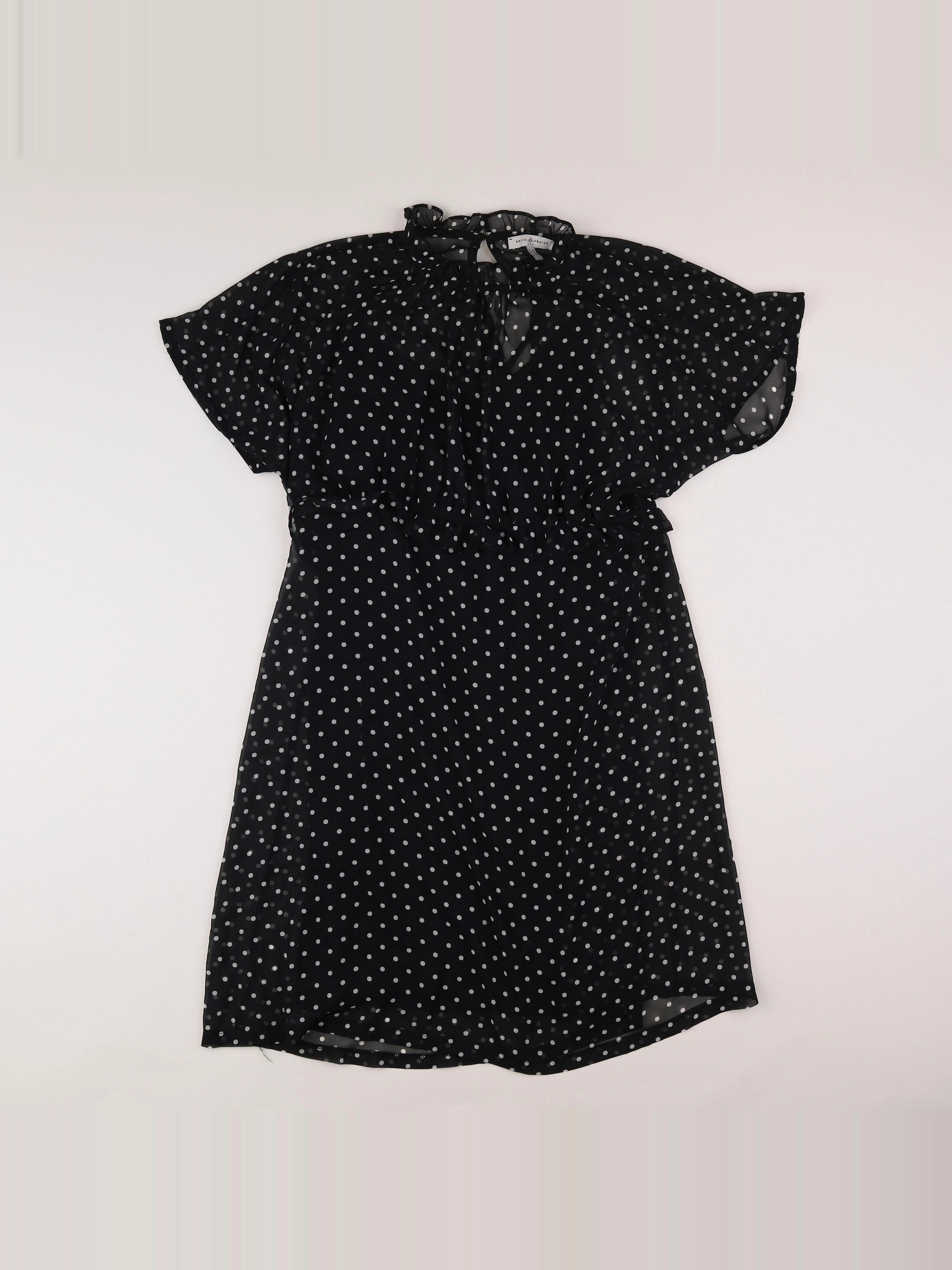 Envie de fraise - robe grossesse noir, blanc - 42 à 44