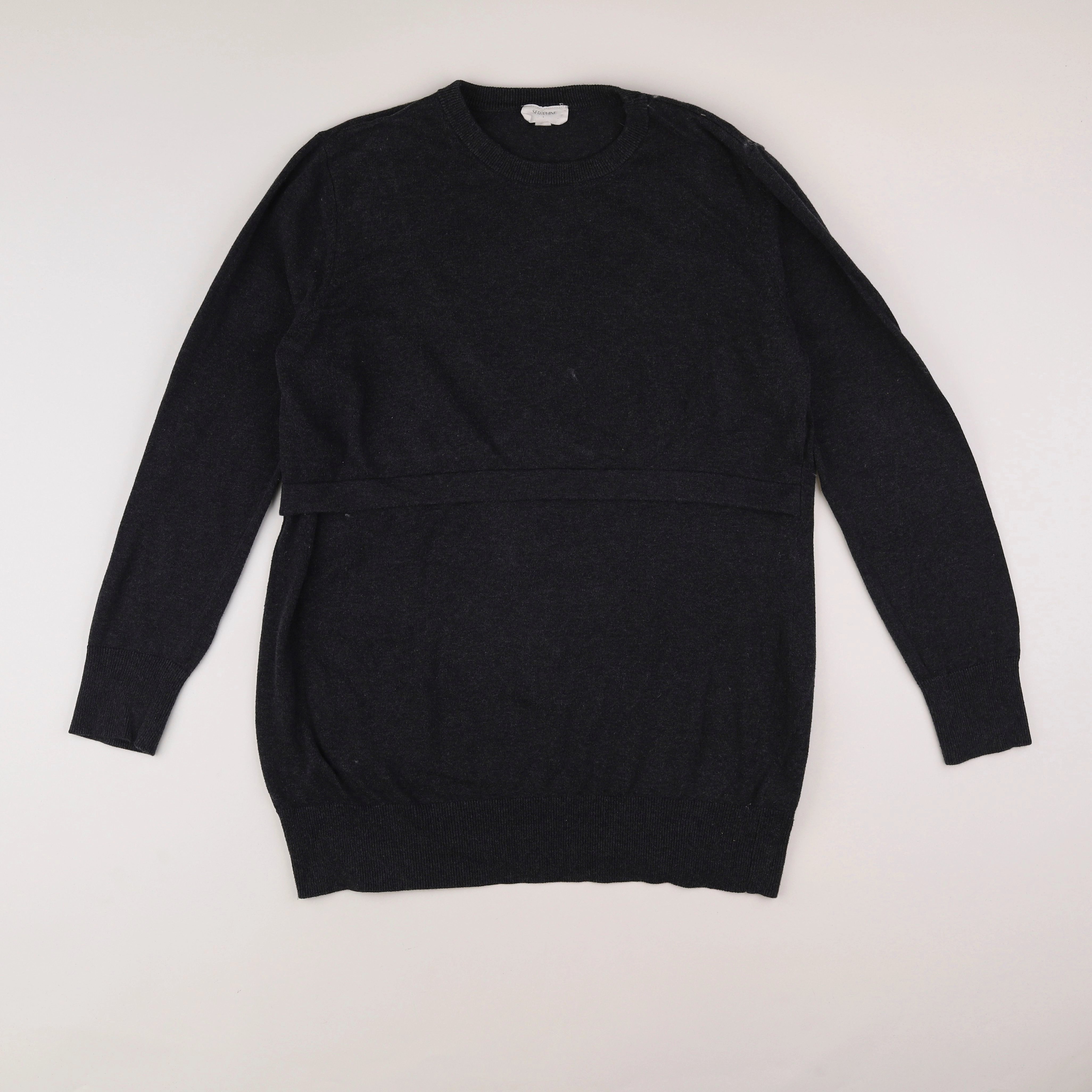 Seraphine - pull allaitement gris - 42 à 44