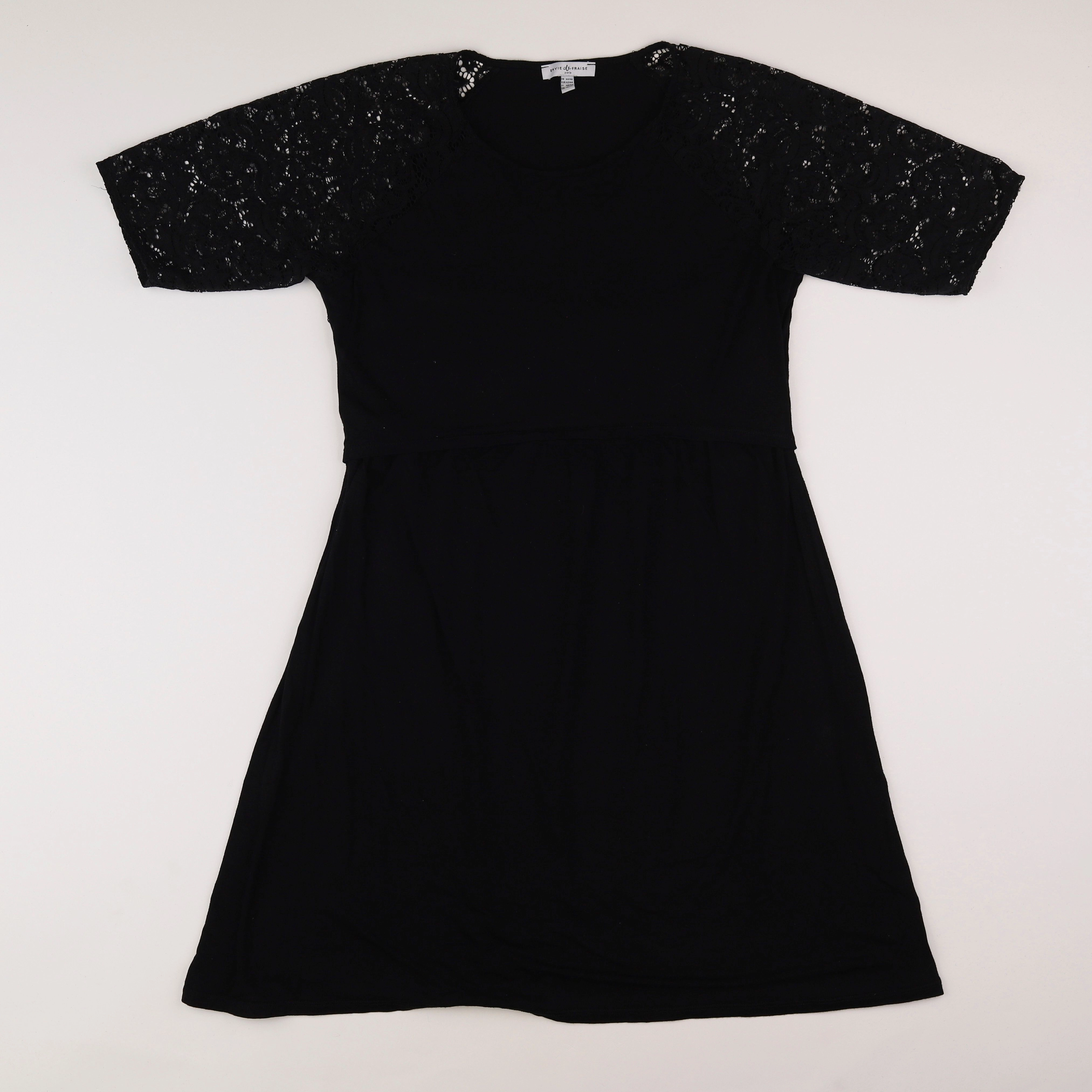 Envie de fraise - robe allaitement noir - 44 à 46