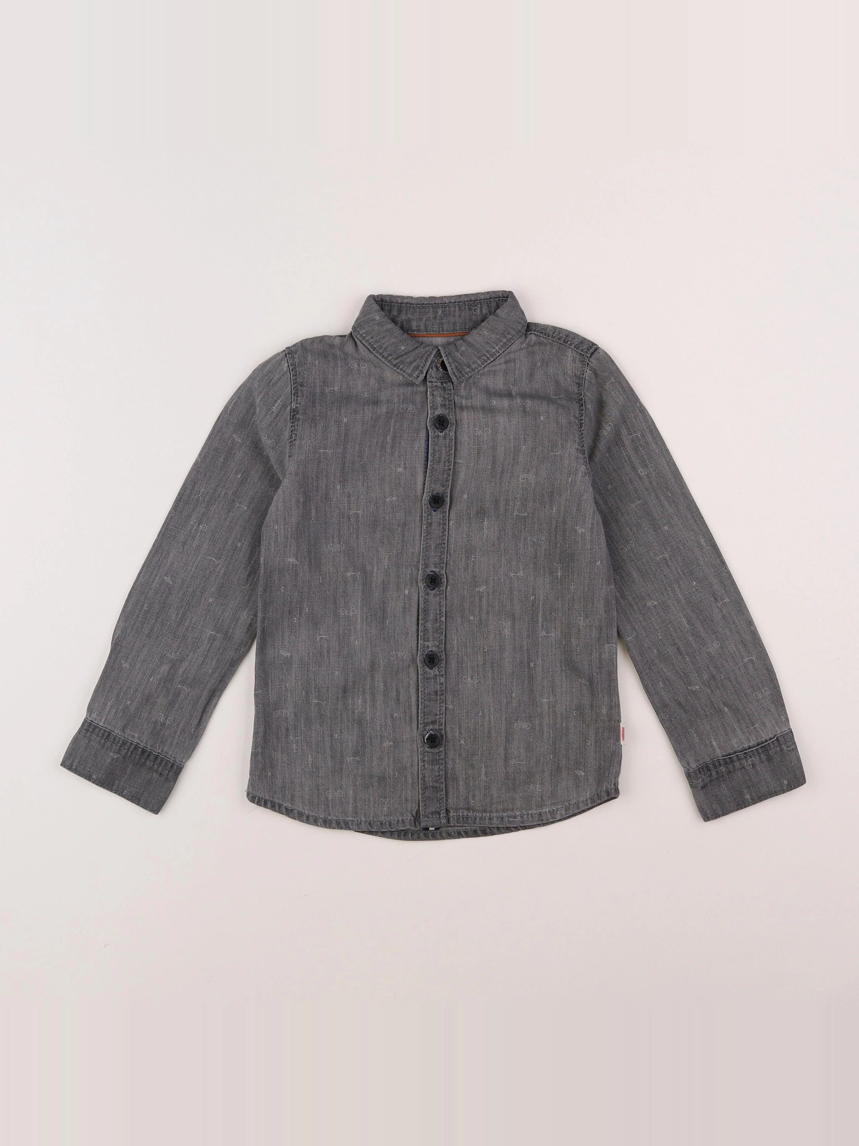 Catimini - chemise gris - 4 ans