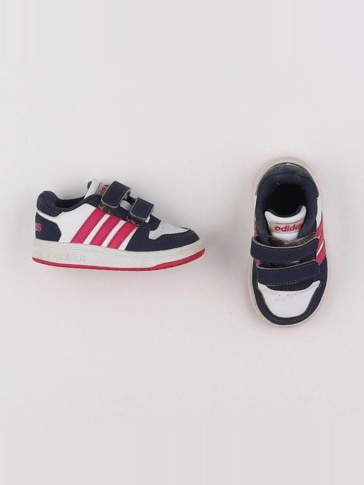 Adidas - baskets blanc, rose - pointure 20