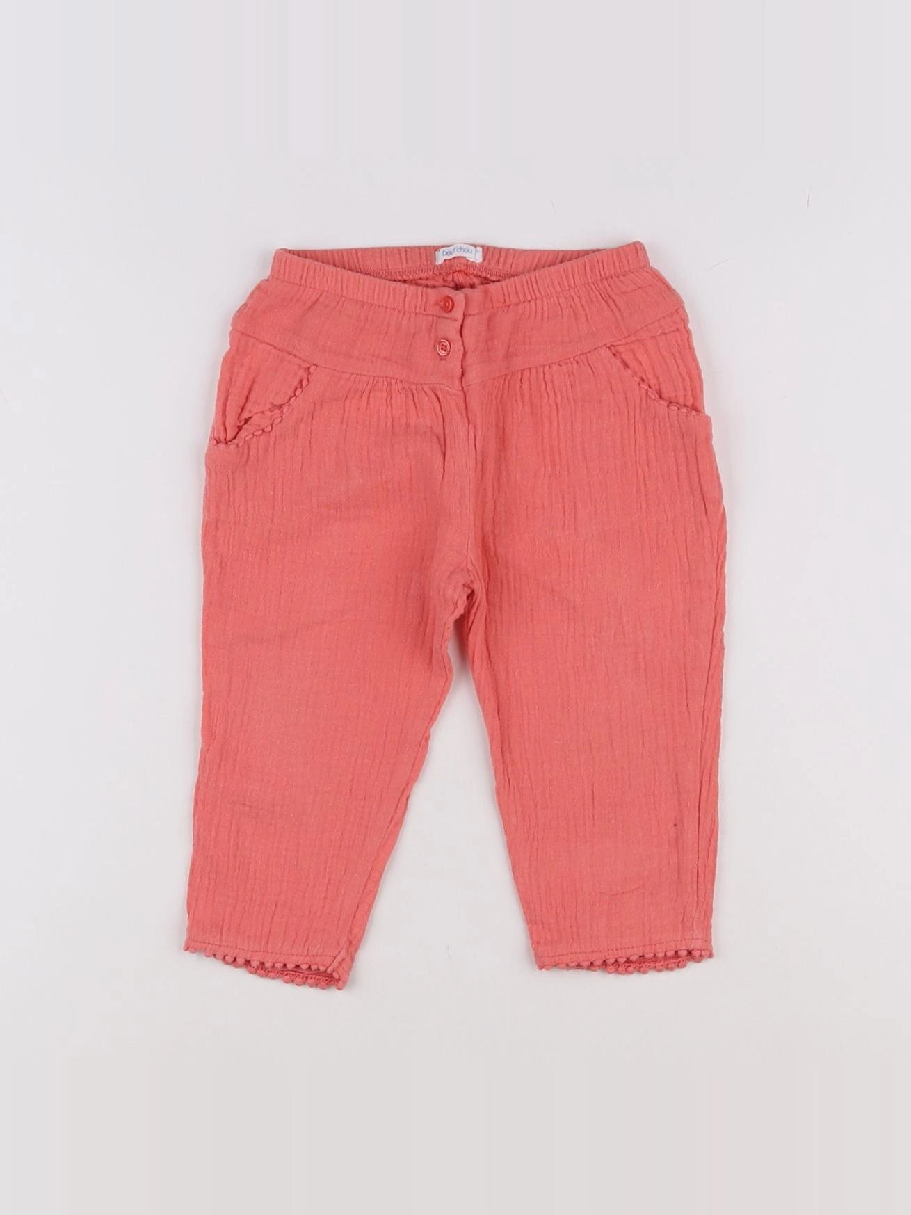 Boutchou - pantalon rose - 12 mois