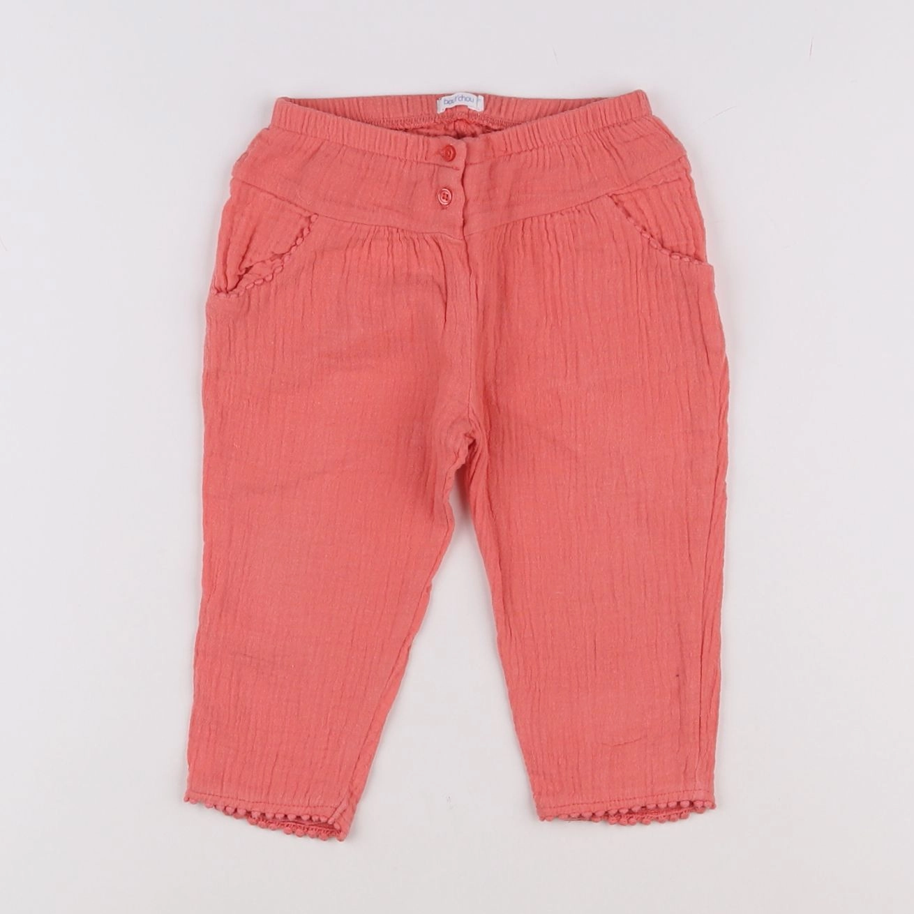 Boutchou - pantalon rose - 12 mois