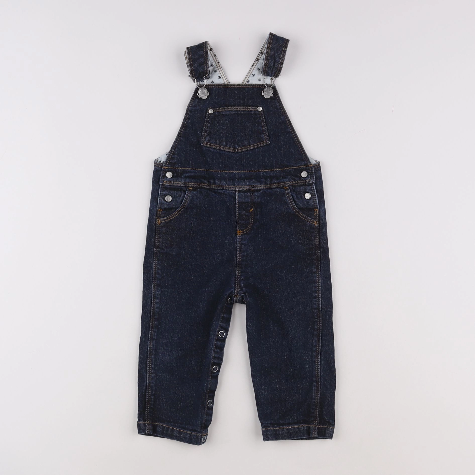 Petit Bateau - salopette bleu - 12 mois