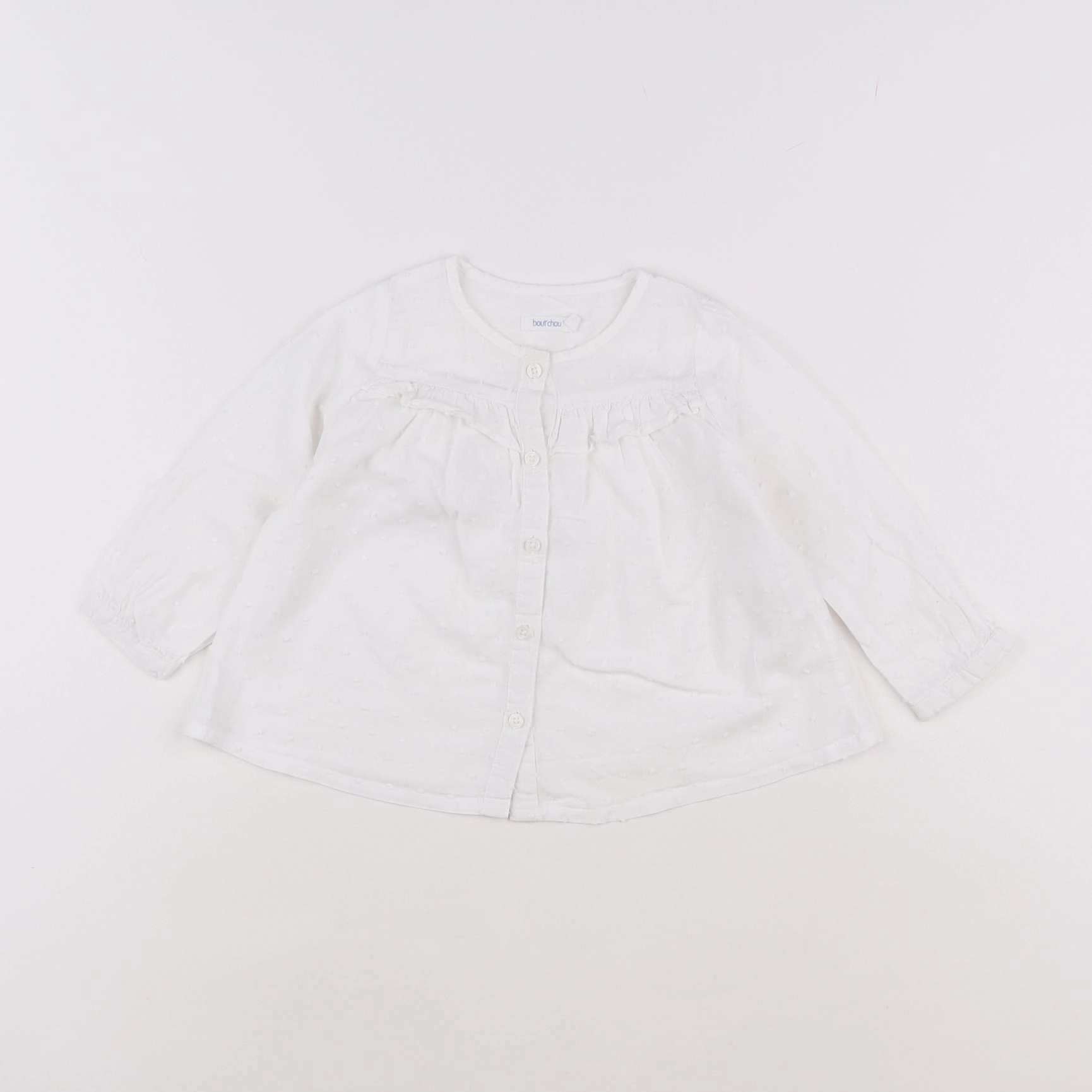 Boutchou - blouse blanc - 9 mois