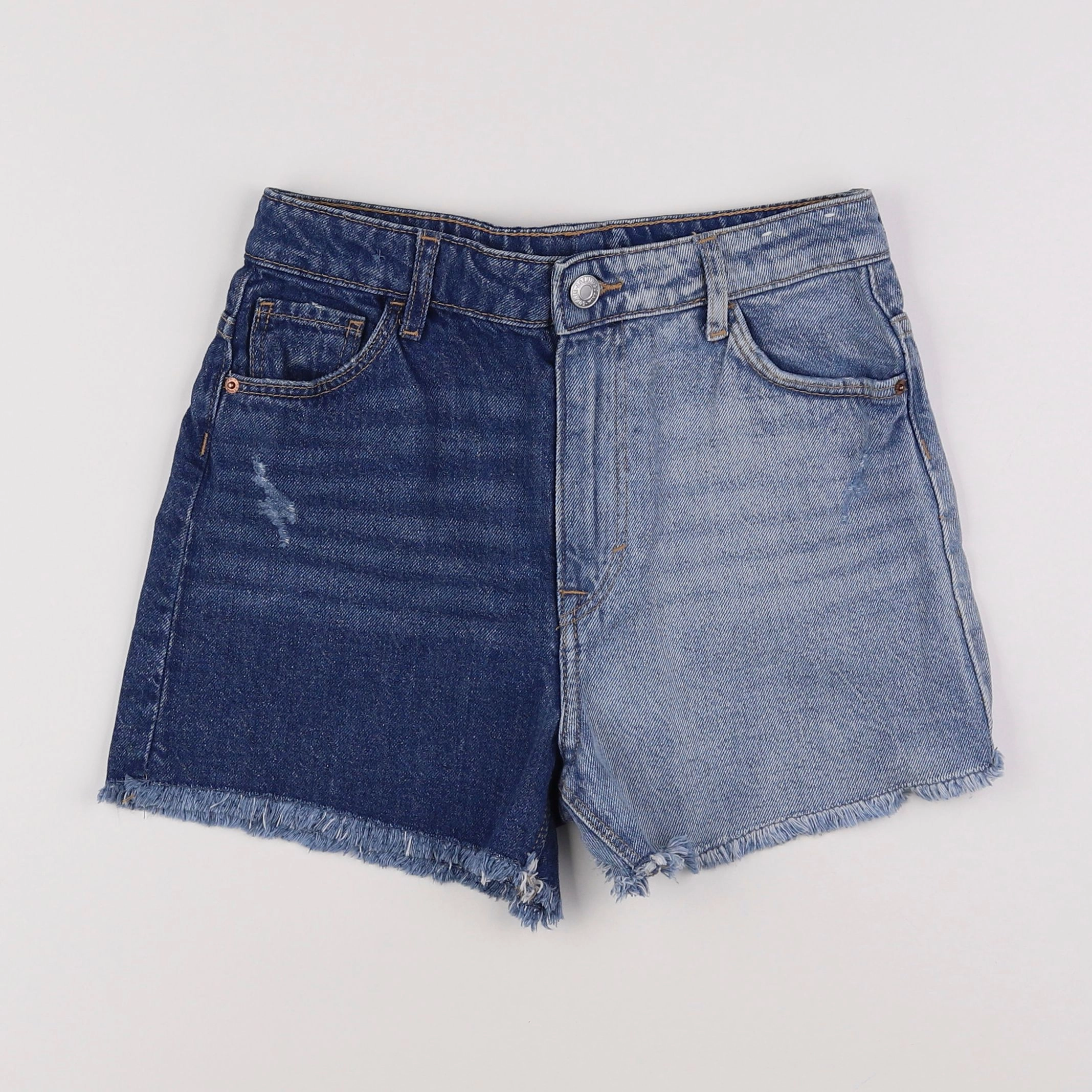 H&M - short bleu - 10/11 ans