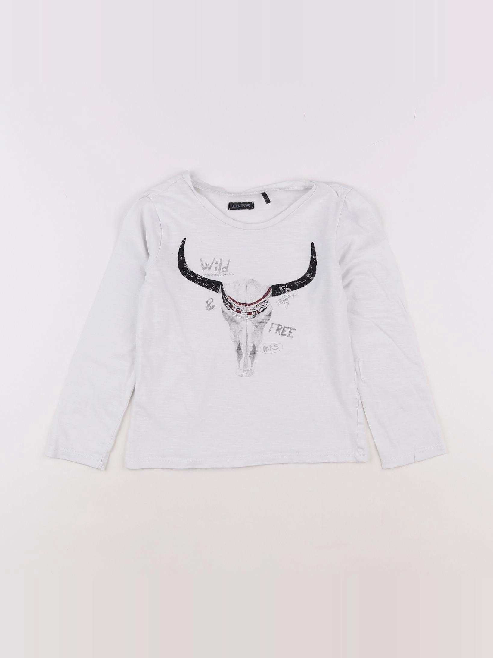 IKKS - tee-shirt blanc - 4 ans
