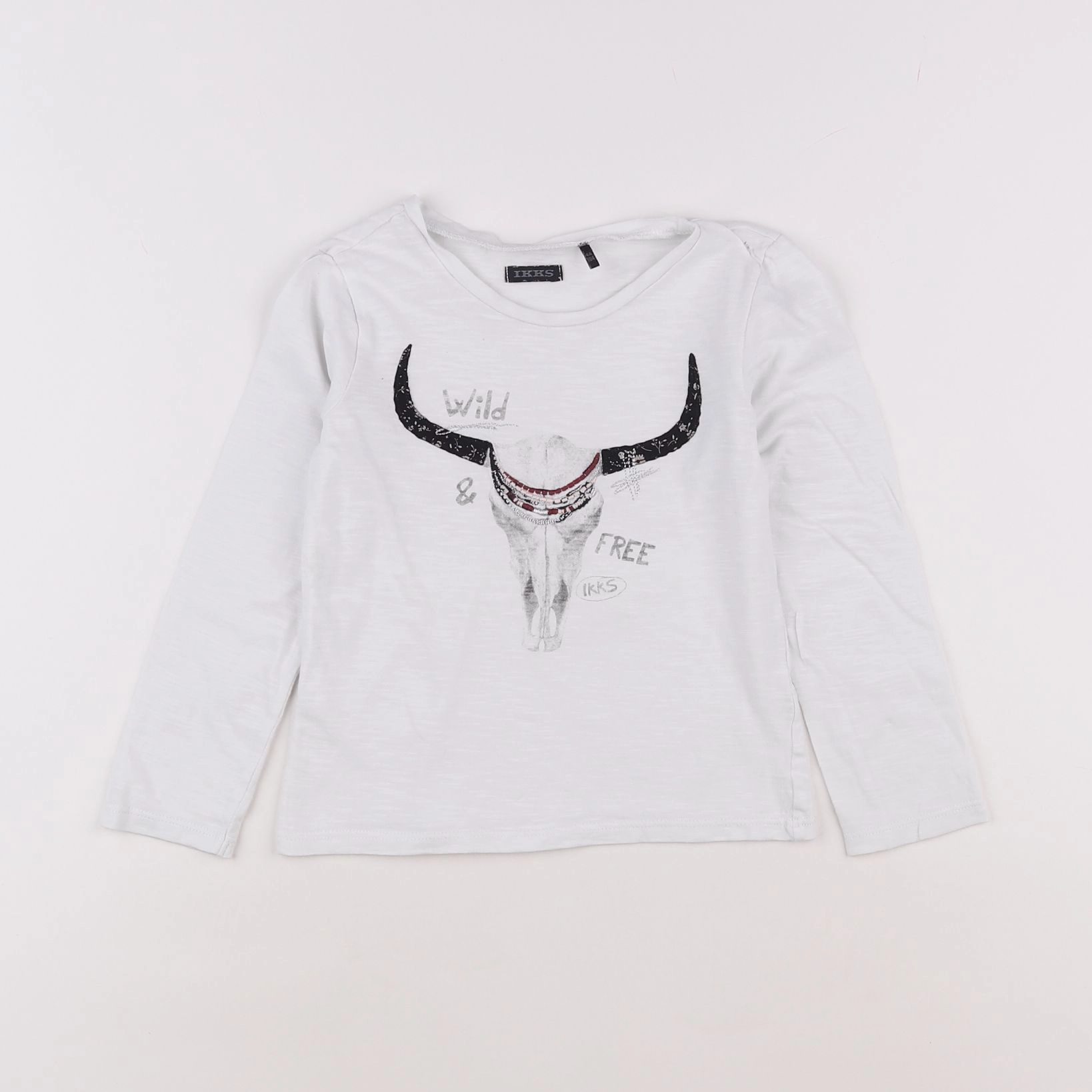 IKKS - tee-shirt blanc - 4 ans