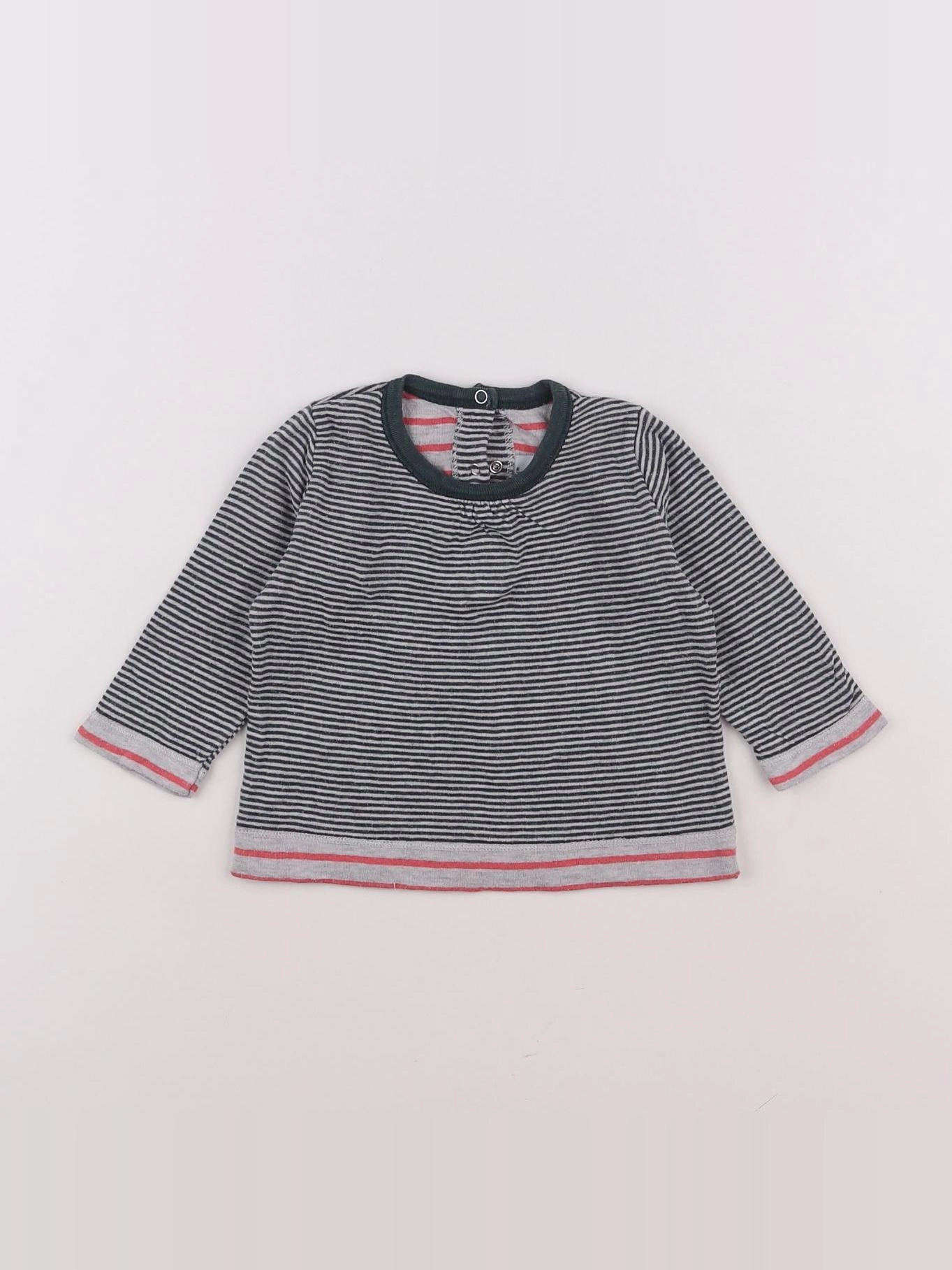 Petit Bateau - tee-shirt bleu - 6 mois