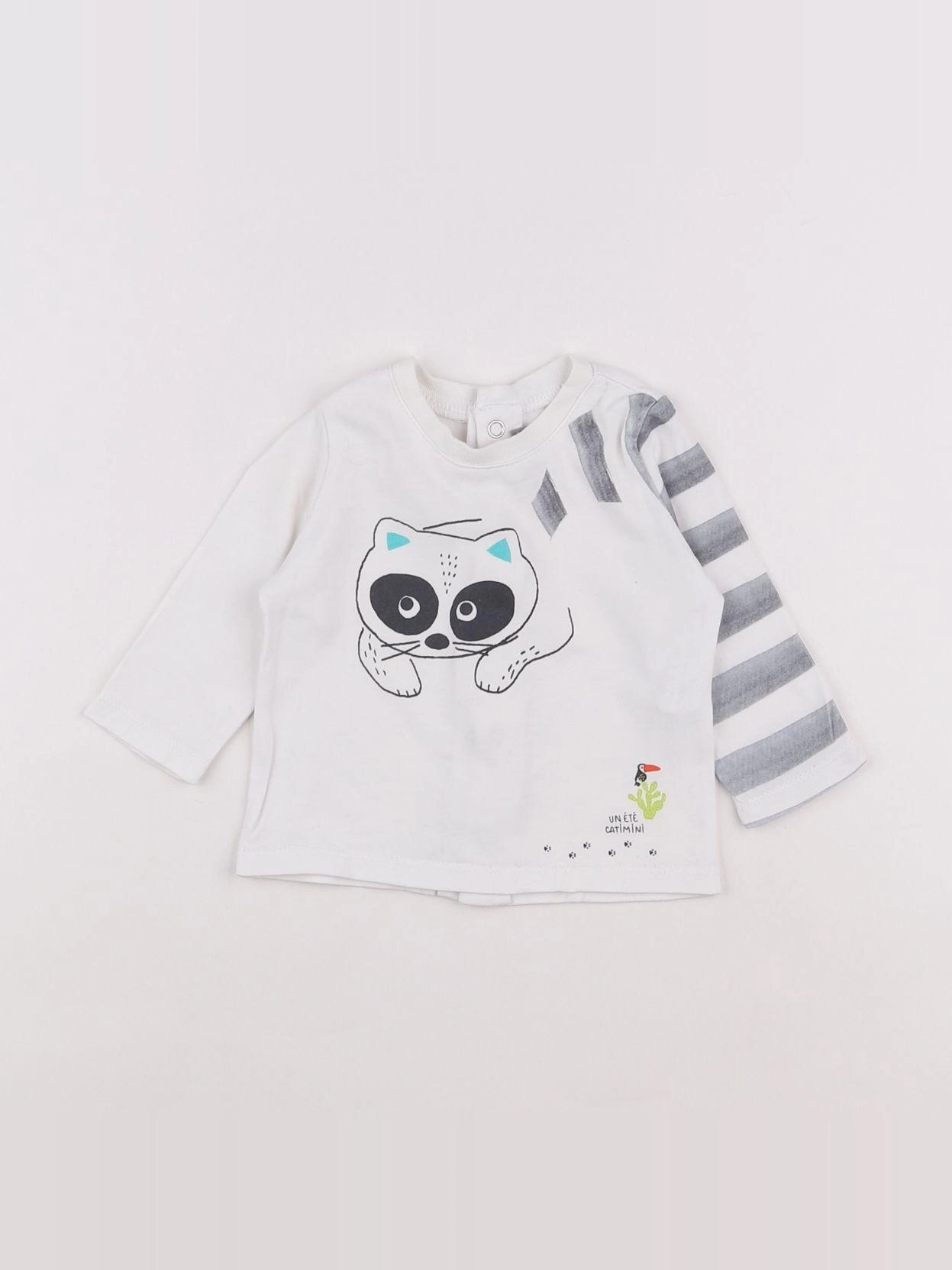 Catimini - tee-shirt blanc - 3 mois