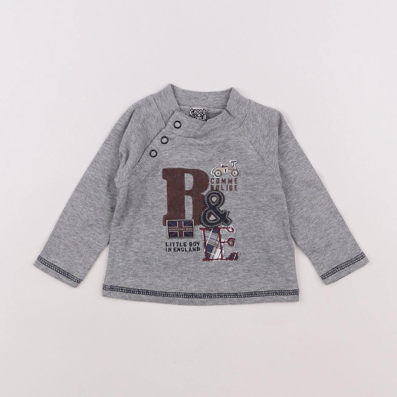 Tape à l'oeil - tee-shirt gris - 6 mois