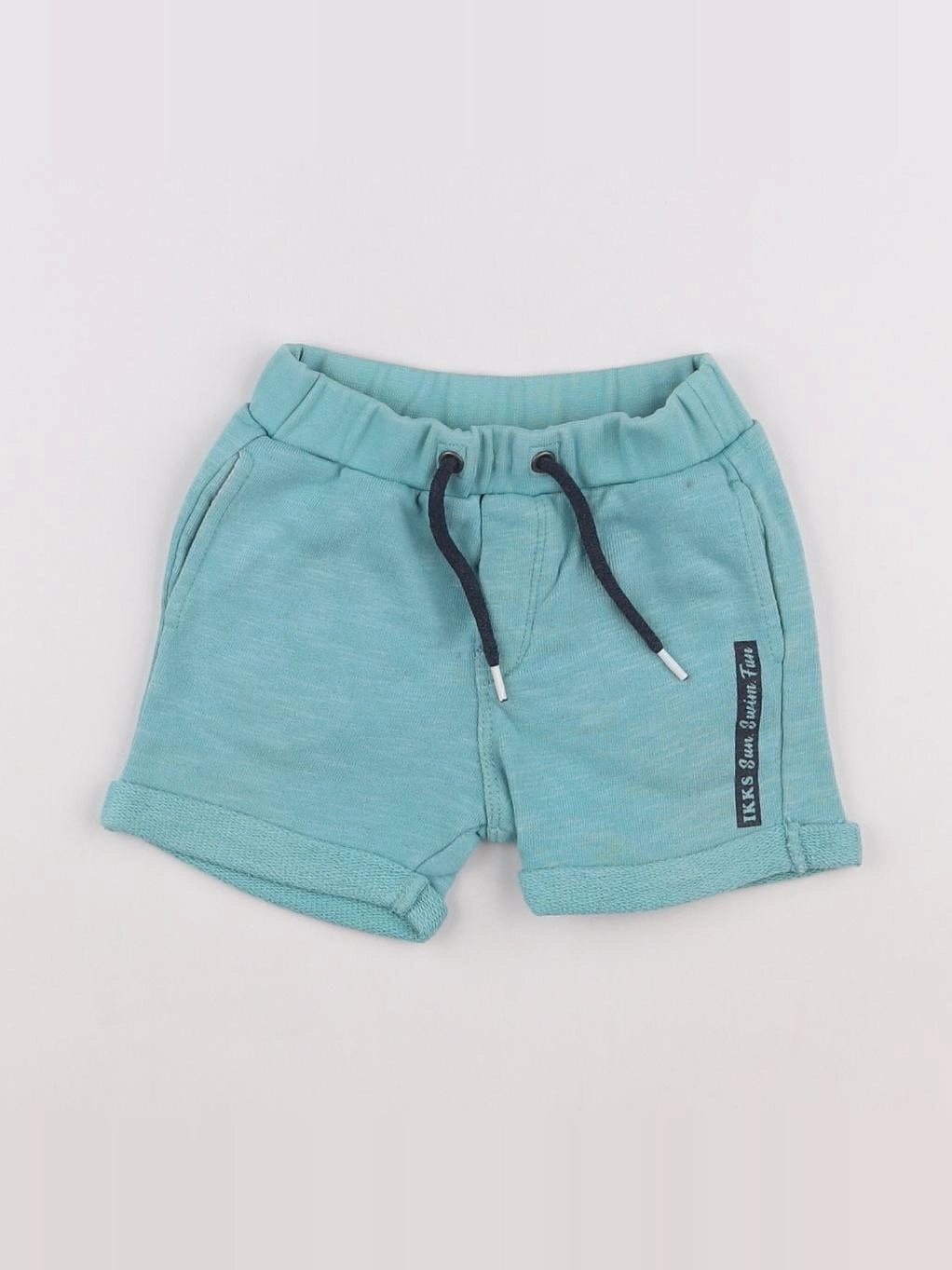IKKS - short bleu - 12 mois