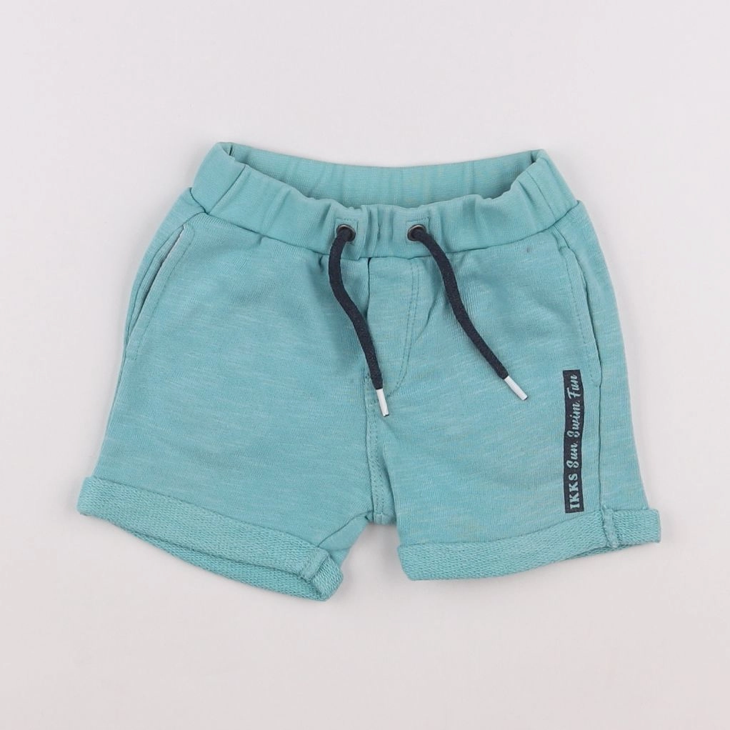 IKKS - short bleu - 12 mois