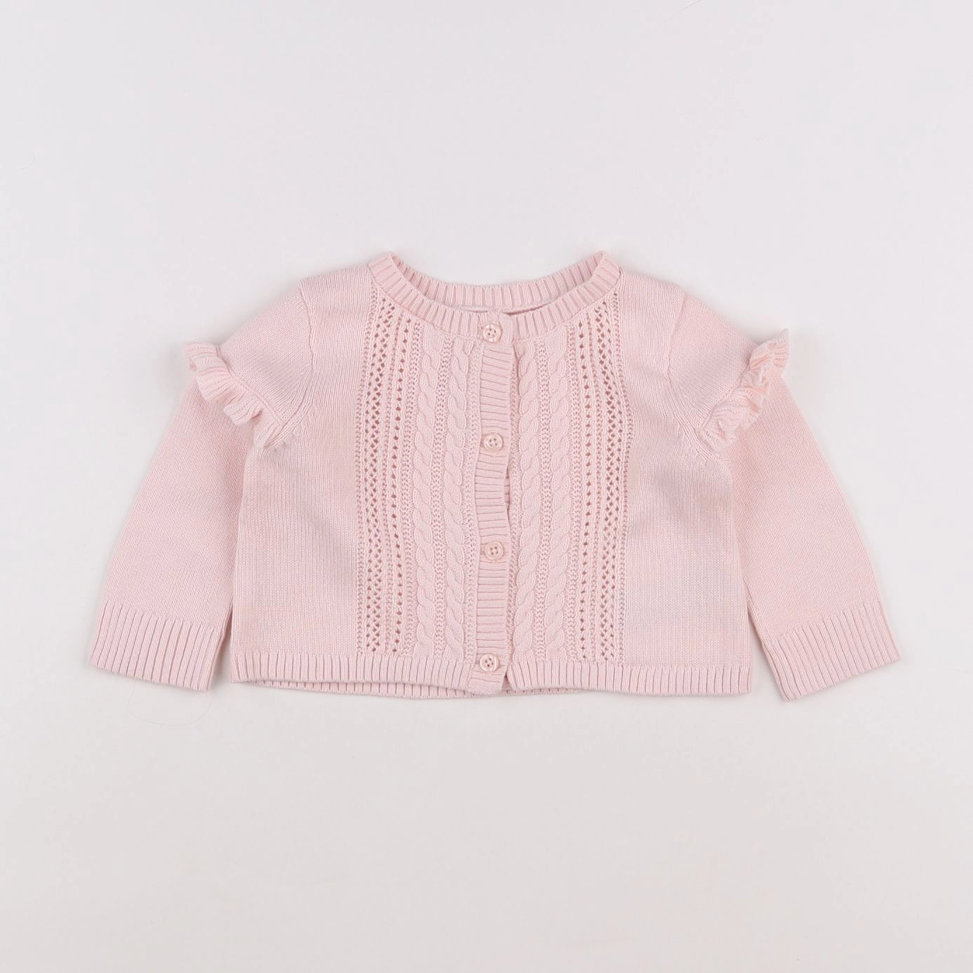 GAP - gilet rose - 3/6 mois