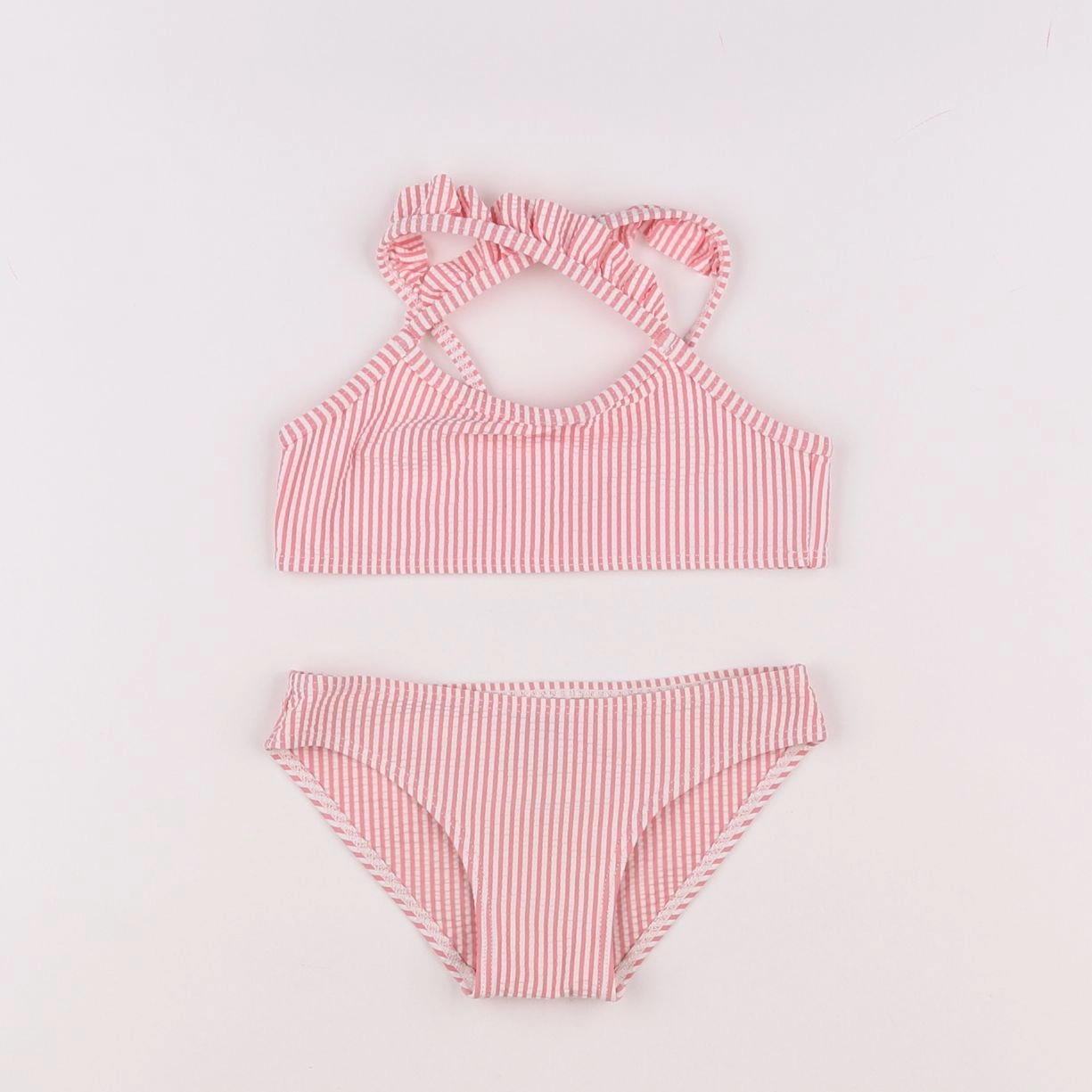 Petit Bateau - maillot de bain blanc, rose - 4 ans