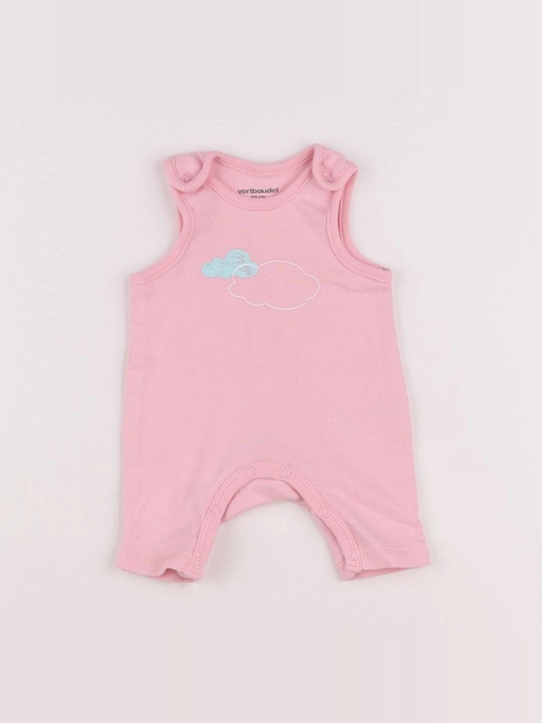 Vertbaudet - pyjama coton rose - 0 mois