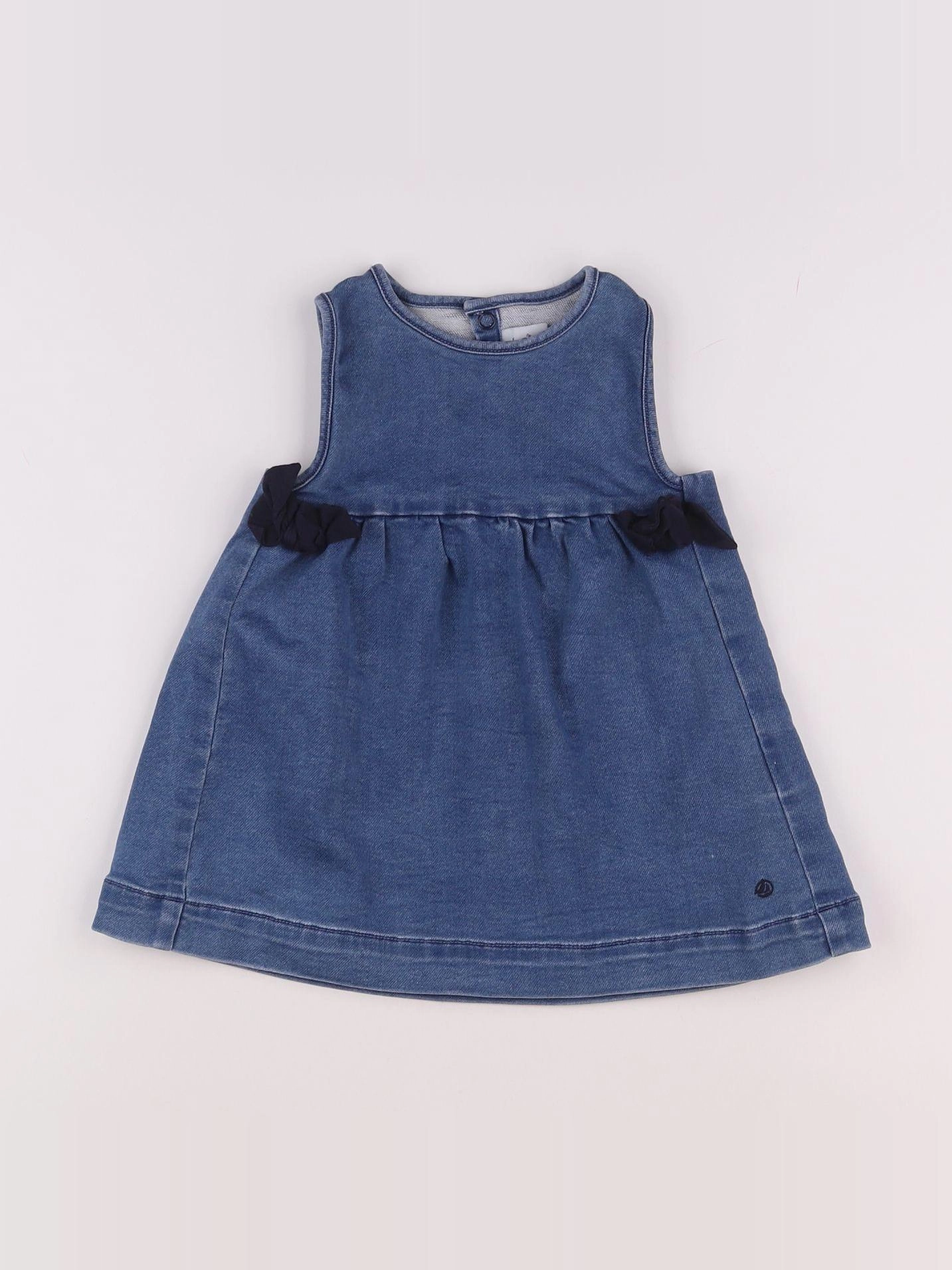 Petit Bateau - robe bleu - 12 mois