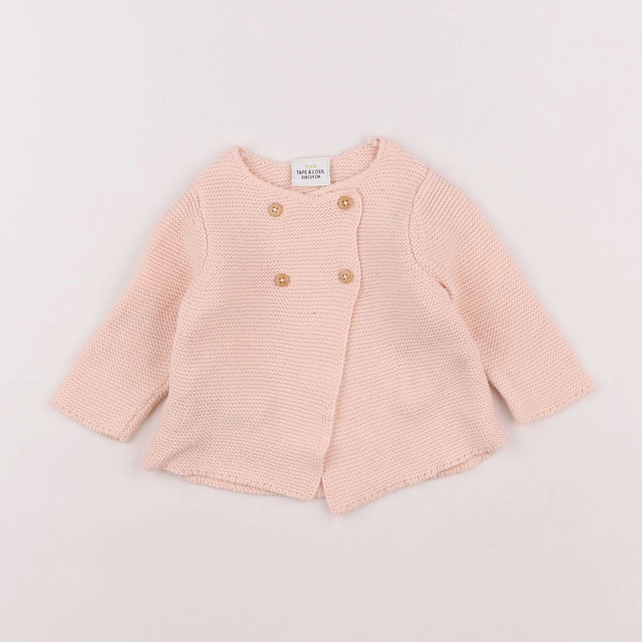 Tape à l'oeil - gilet rose - 3 mois