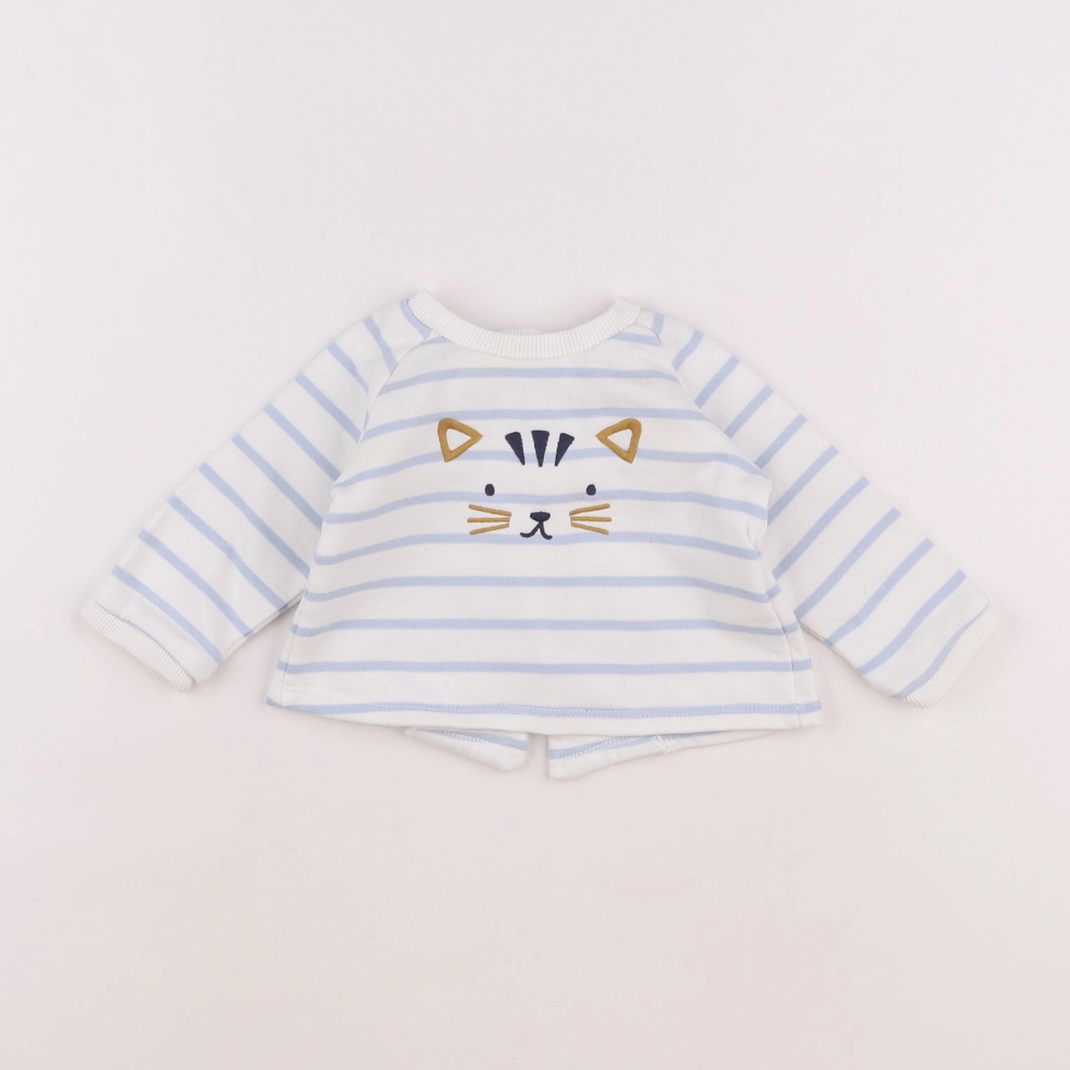 Boutchou - sweat bleu - 6 mois